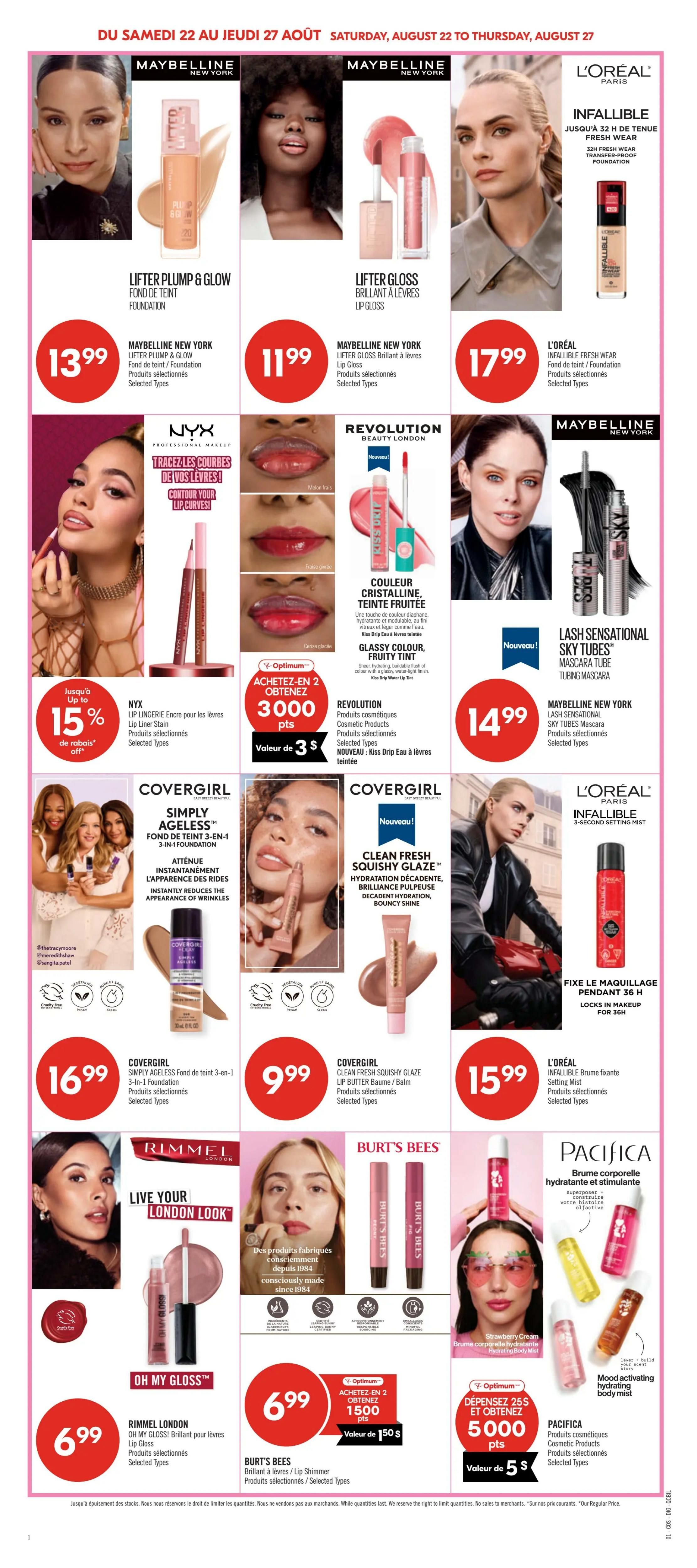 Pharmaprix Flyer August 22 to 27