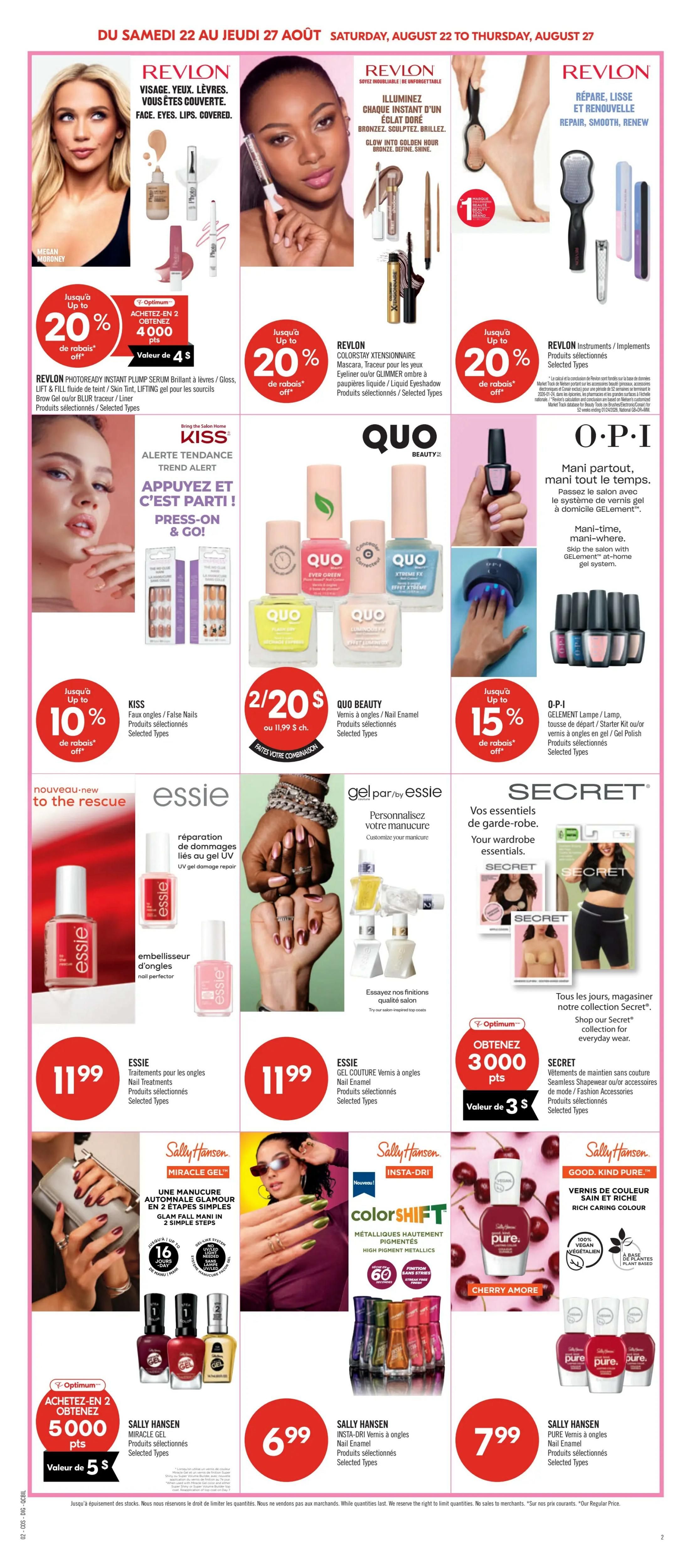 Pharmaprix Flyer August 22 to 27