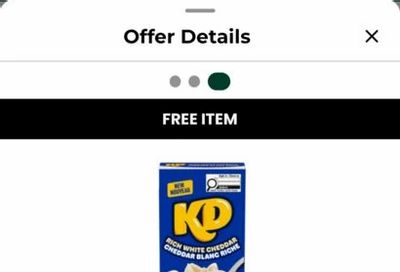 Sobeys: ON free KD rich white cheddar 175g - targeted?
