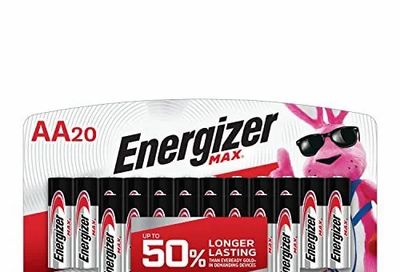 Amazon.ca: Energizer AA Batteries, Max Double A Battery Alkaline, 20 Count $12.48
