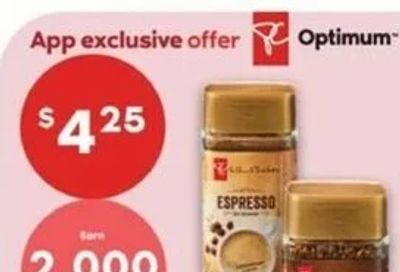 No Frills: PC Instant Coffee $4.25 + 2,000 PCO = $2.25