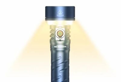 Amazon.ca: Wurkkos TS27 Rechargeable Flashlight, 3200 Lumens, $74.4