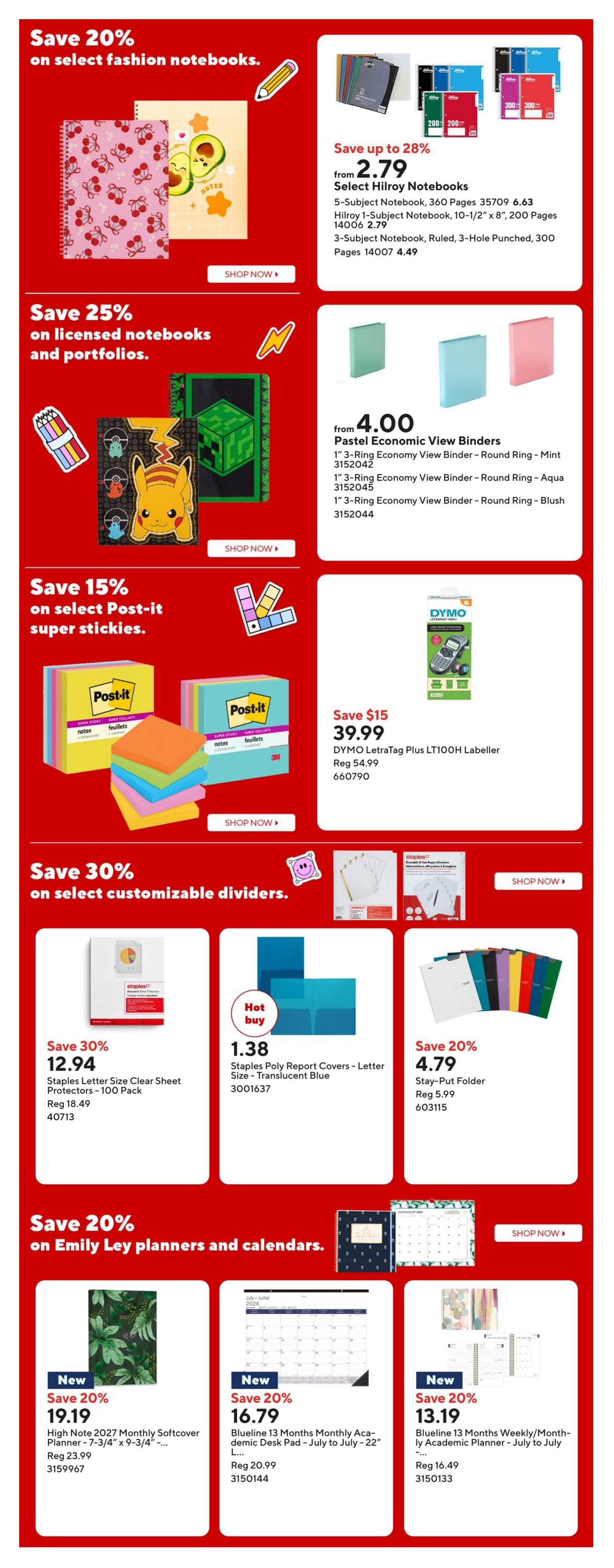 Staples Flyer August 21 to 27
