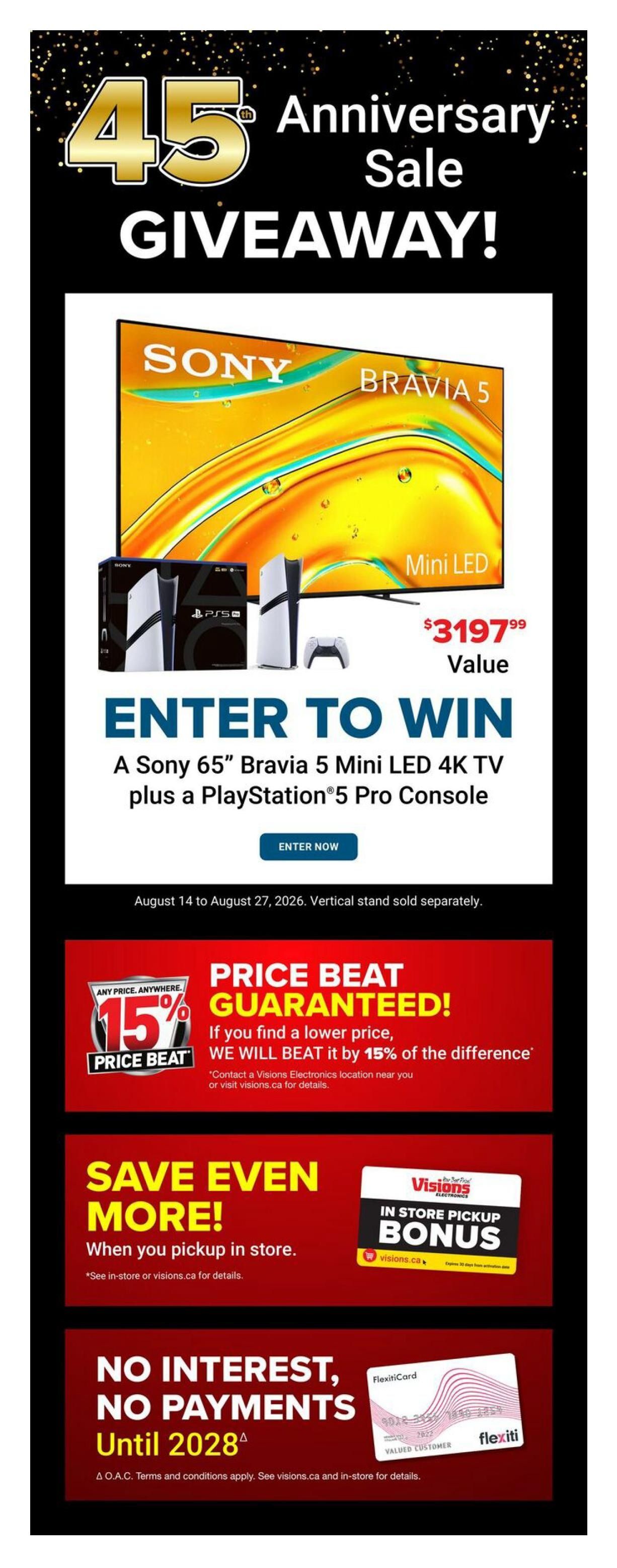 Visions Electronics Flyer August 21 to 27