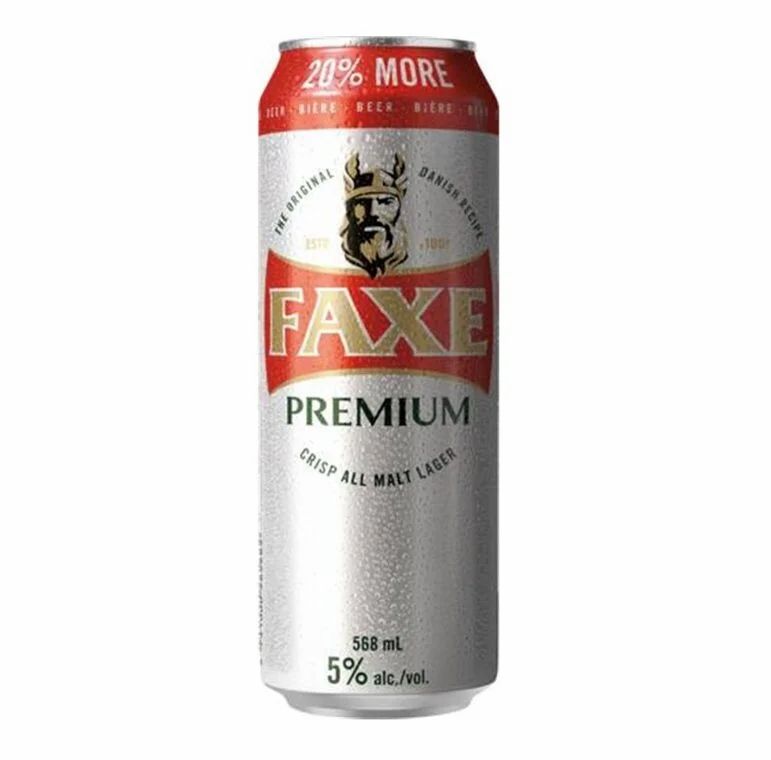 The Beer Store: FAXE PREMIUM LAGER 24 X Can 568 ml $57.17 all in The Beer Store: FAXE PREMIUM LAGER 24 X Can 568 ml $57.17 all in