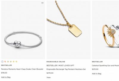 Pandora Canada: Free Bracelet with $135+ Purchase