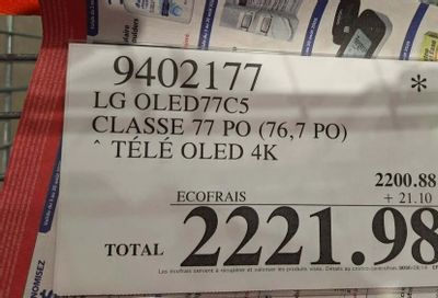 Costco: 77 inch LG OLED evo AI C5 4K Smart TV 2025