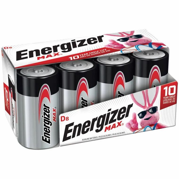 Walmart: Energizer Max 8 D cells $9 (Sighted at Kitchener Boardwalk, YMMV)