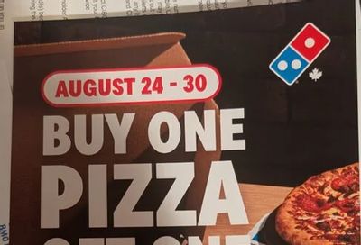 Domino's Pizza: BOGO for $1, 8/24-30, online only participating locations