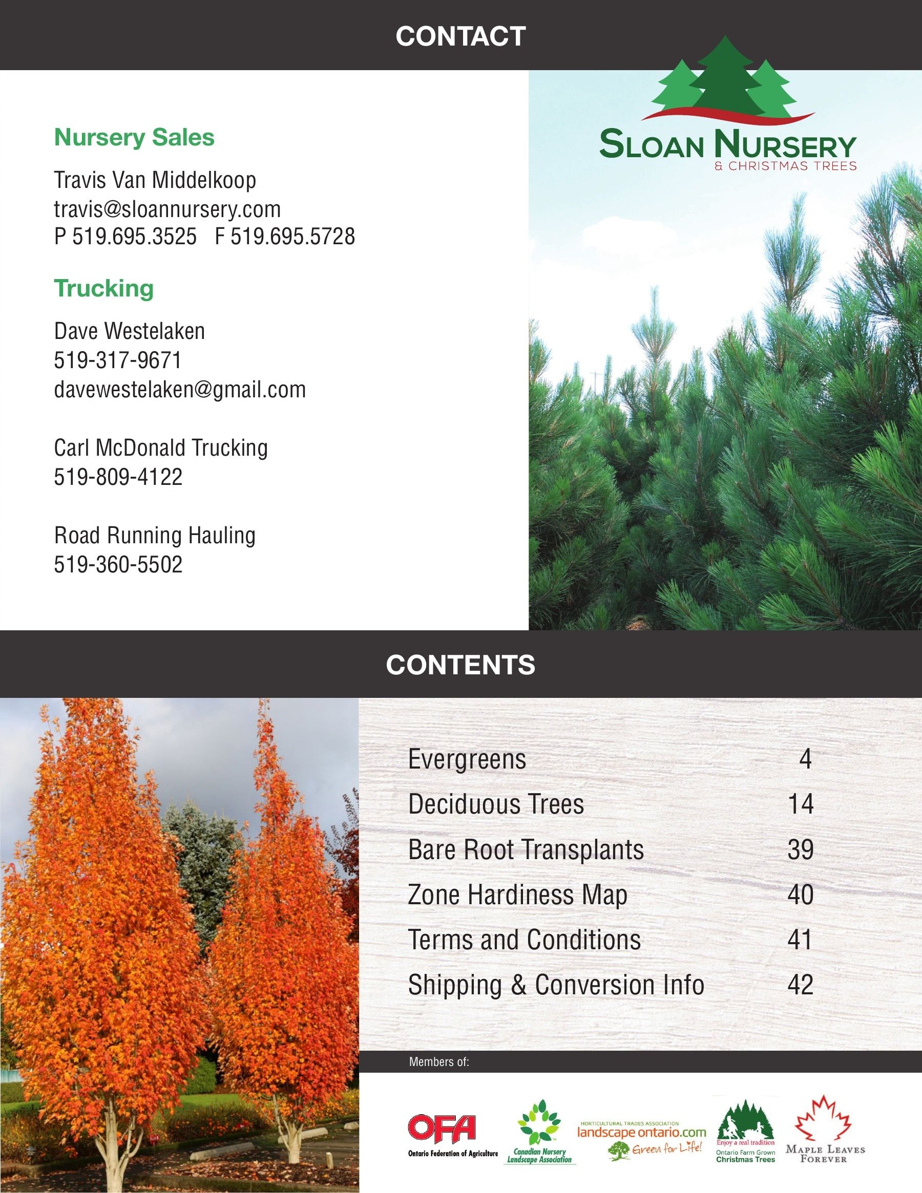 Sloan Nursery & Christmas Trees Annual Retail Catalog Flyer January 1 - December 31, 2026