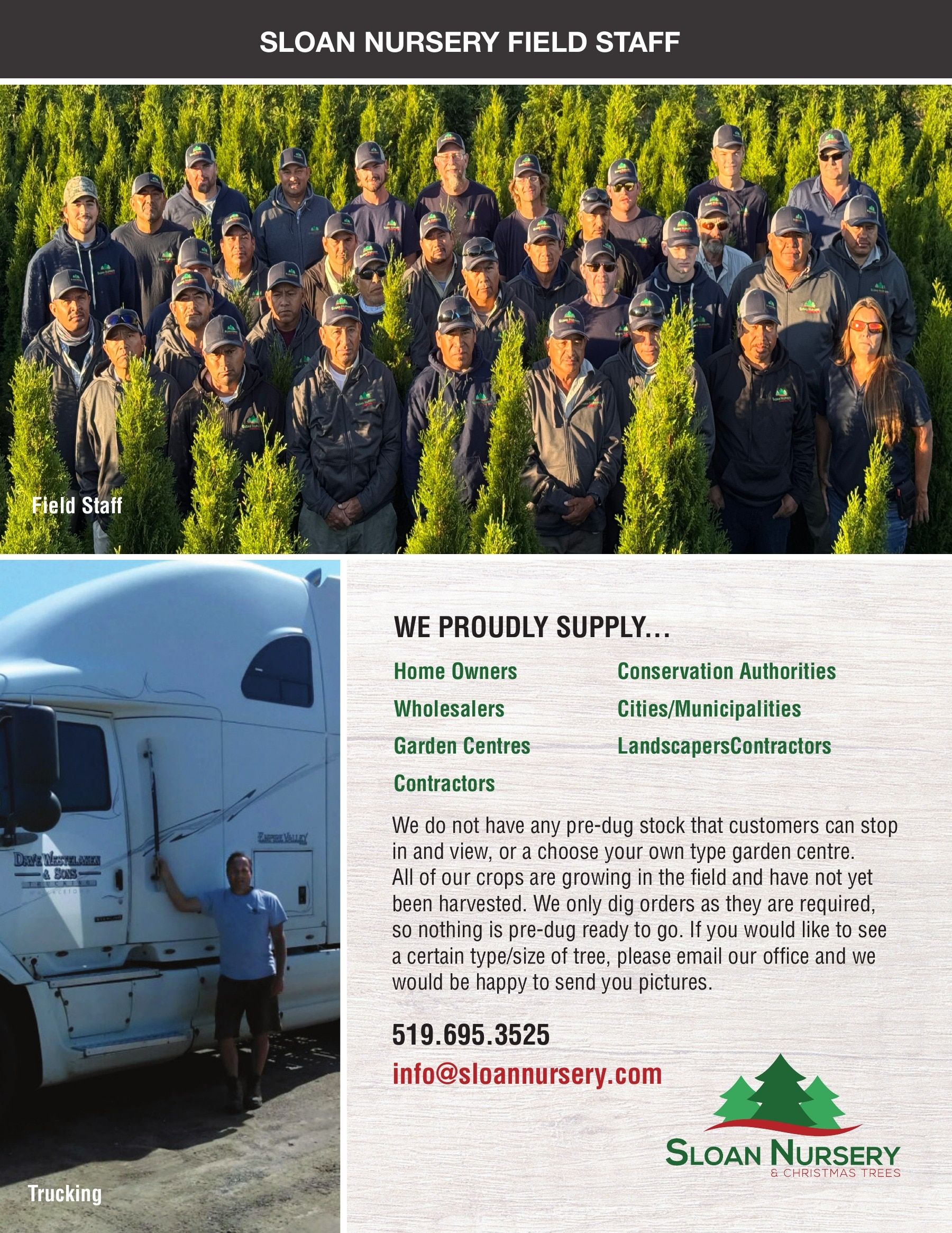Sloan Nursery & Christmas Trees Annual Retail Catalog Flyer January 1 - December 31, 2026
