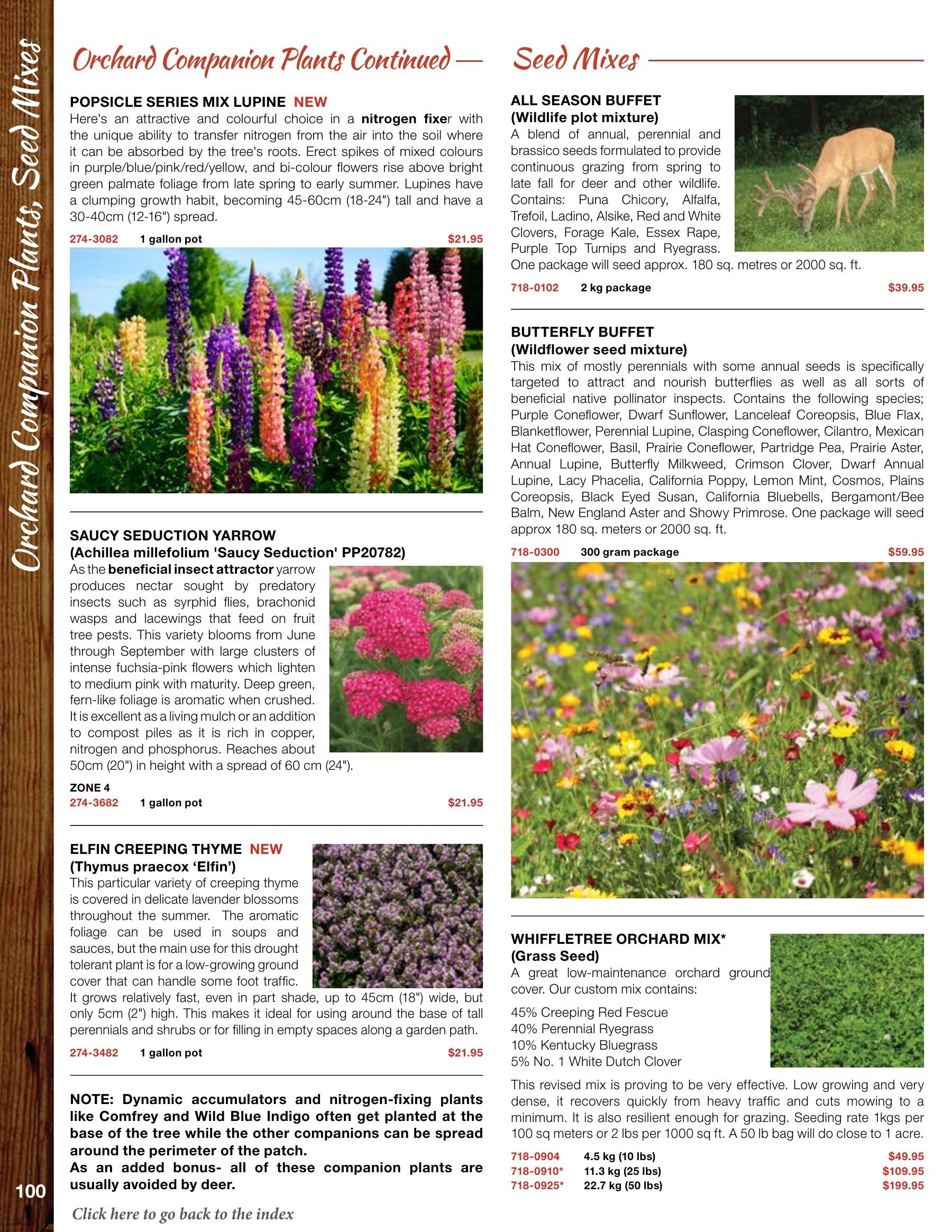 Whiffletree Farm & Nursery Annual Catalog Flyer January 1 - December 31, 2026