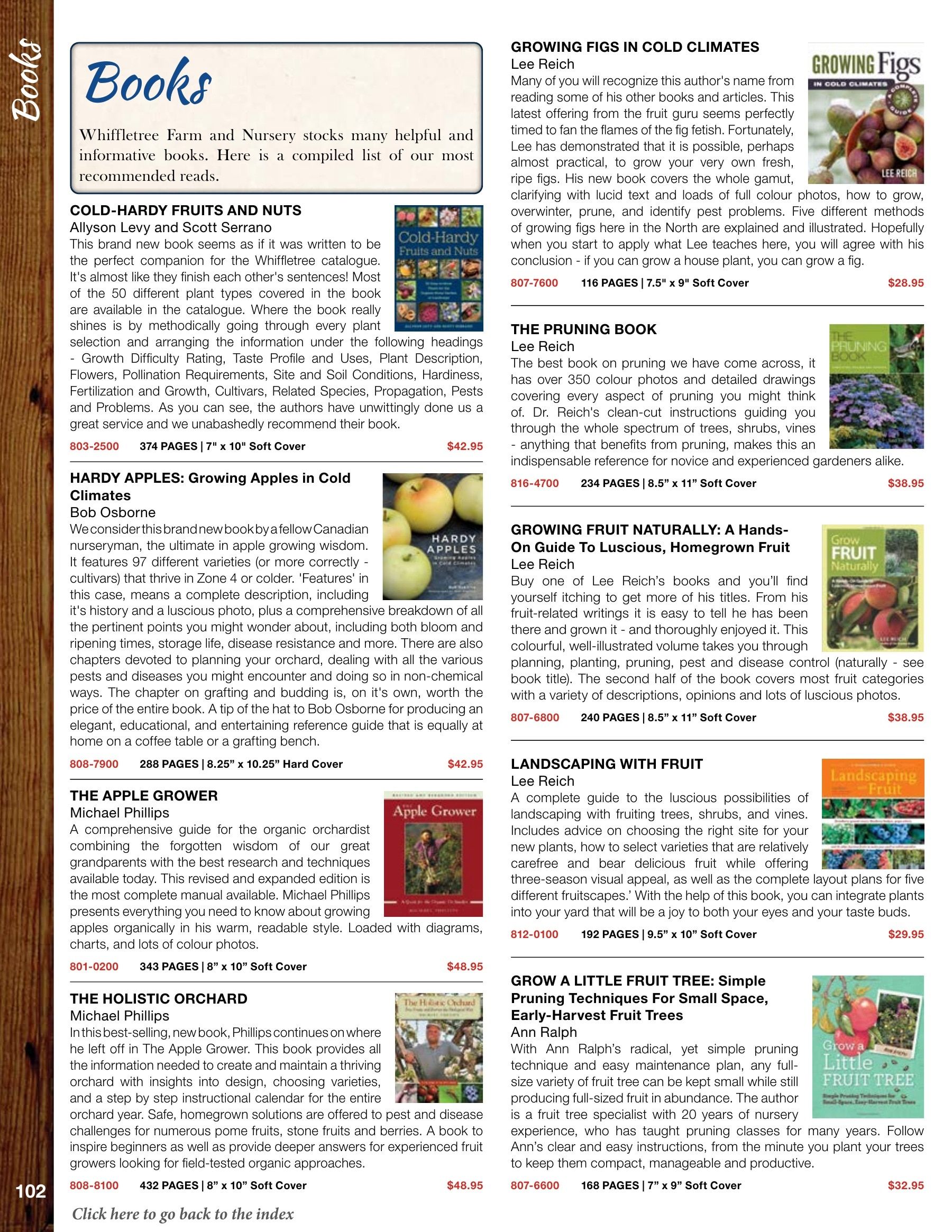 Whiffletree Farm & Nursery Annual Catalog Flyer January 1 - December 31, 2026