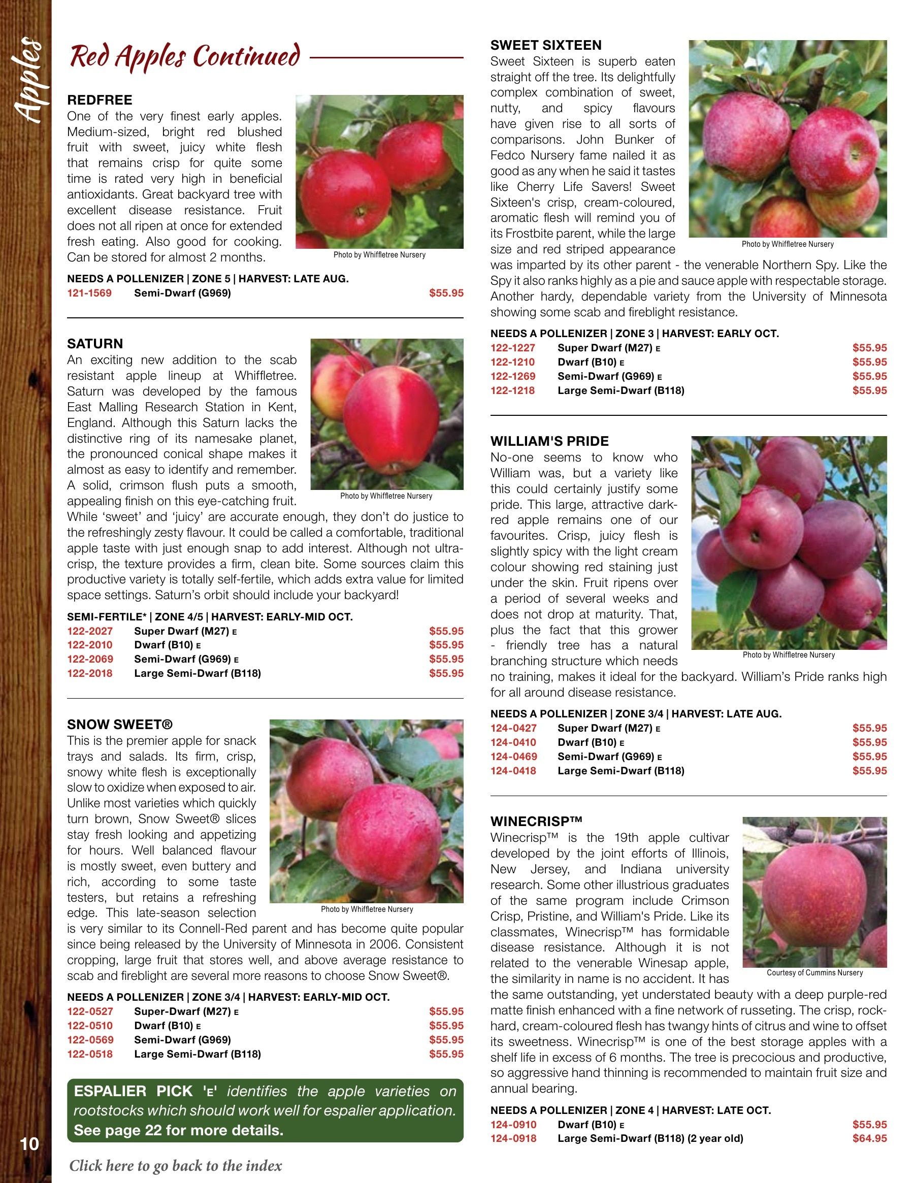 Whiffletree Farm & Nursery Annual Catalog Flyer January 1 - December 31, 2026
