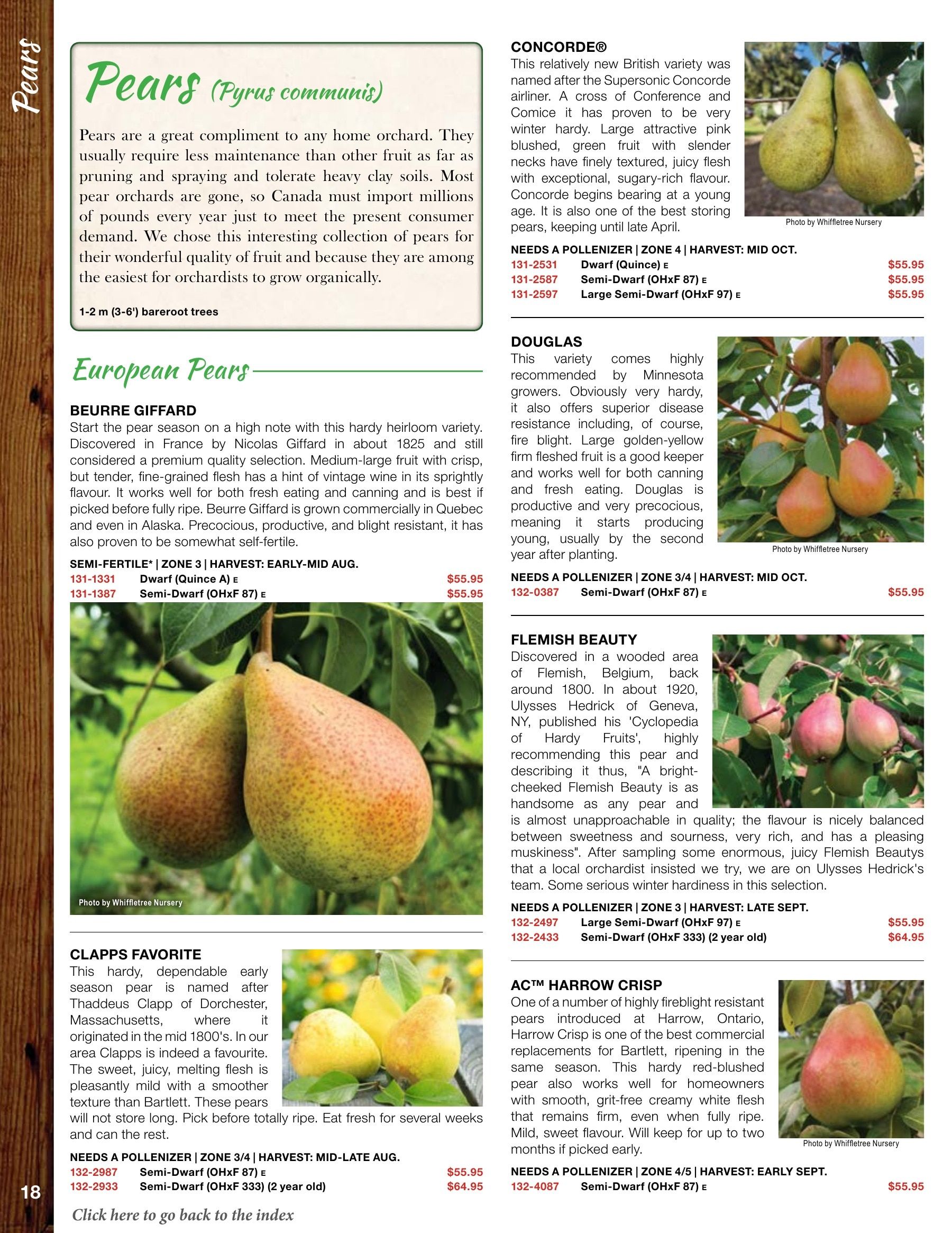 Whiffletree Farm & Nursery Annual Catalog Flyer January 1 - December 31, 2026
