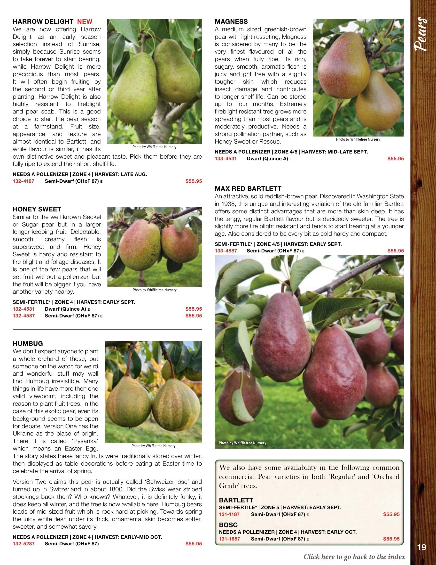 Whiffletree Farm & Nursery Annual Catalog Flyer January 1 - December 31, 2026