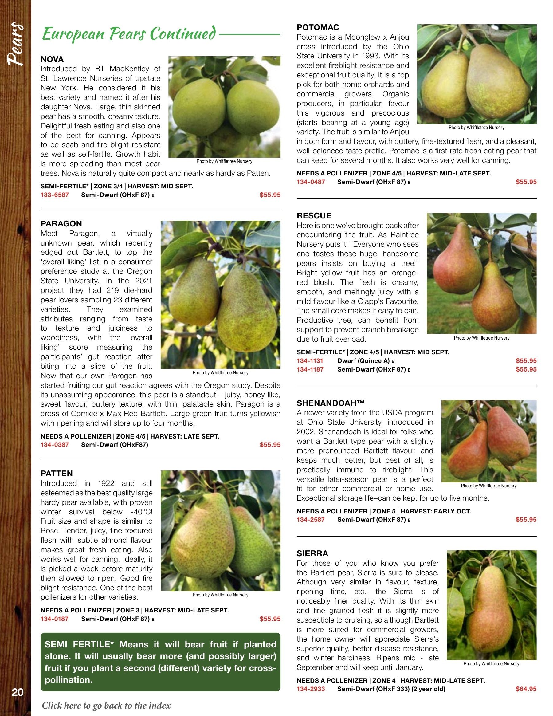Whiffletree Farm & Nursery Annual Catalog Flyer January 1 - December 31, 2026