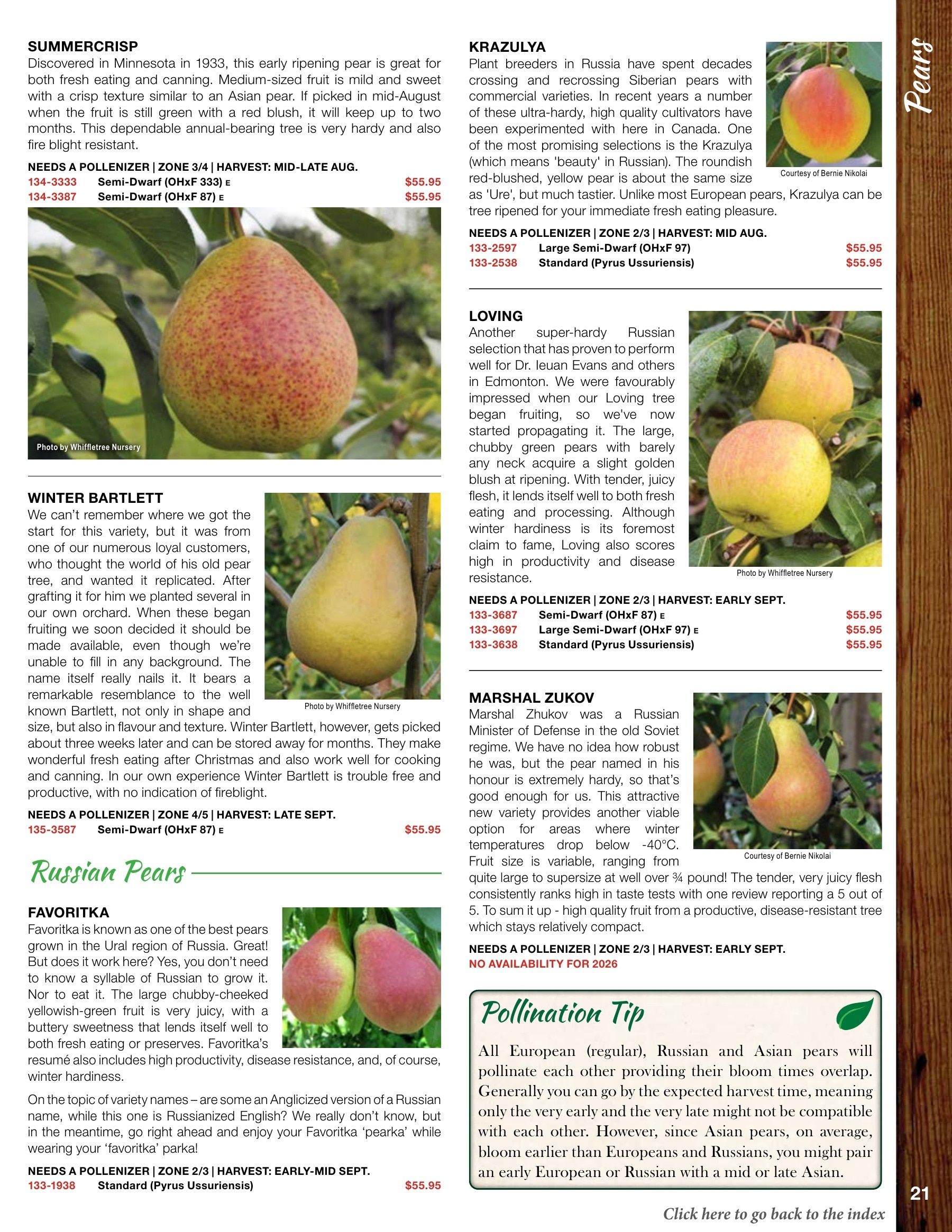 Whiffletree Farm & Nursery Annual Catalog Flyer January 1 - December 31, 2026