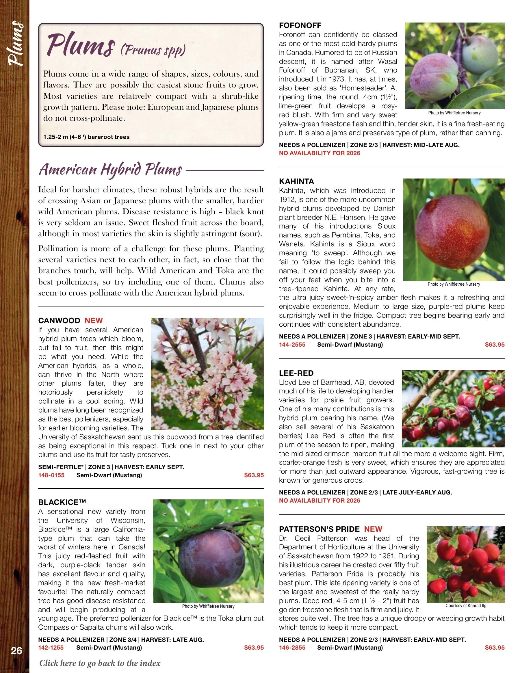 Whiffletree Farm & Nursery Annual Catalog Flyer January 1 - December 31, 2026
