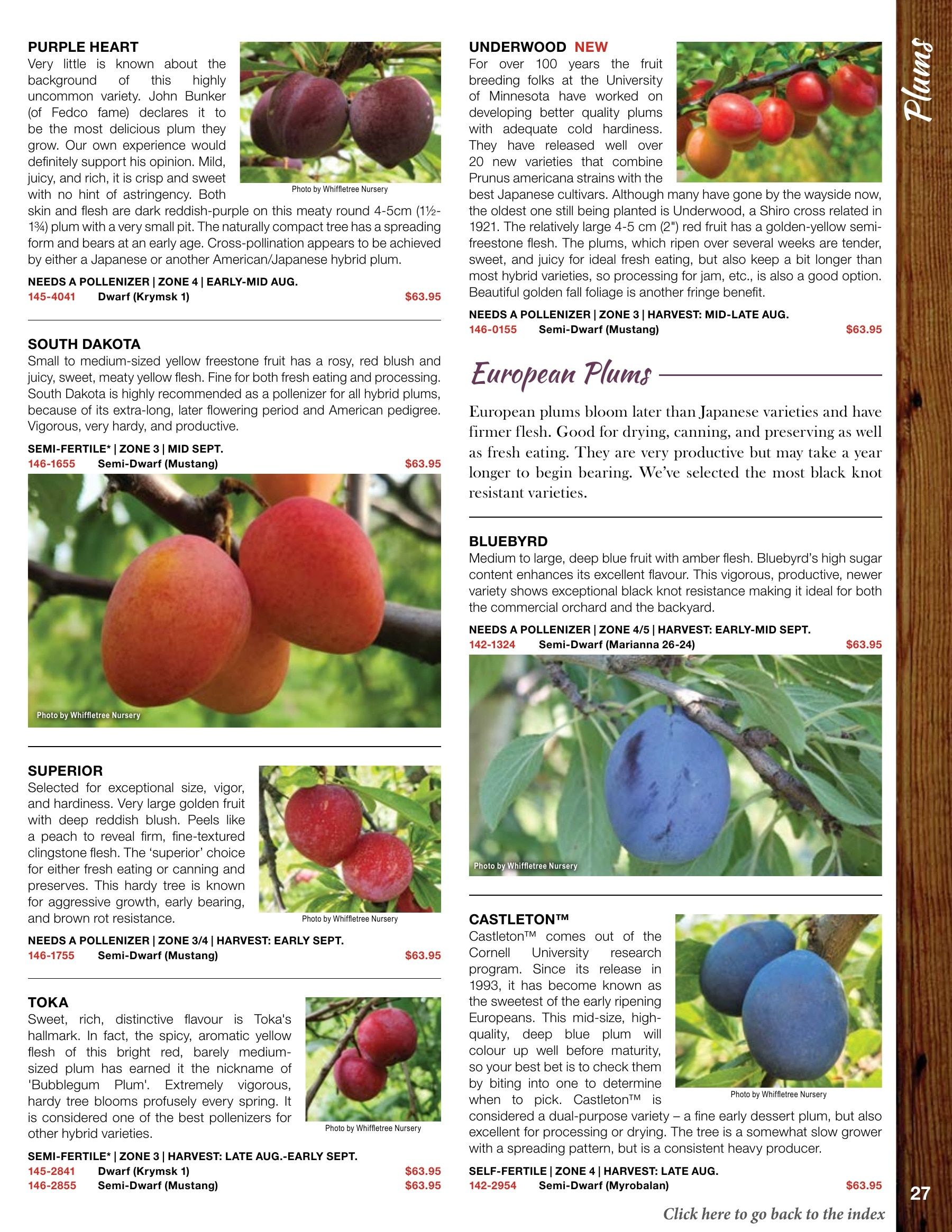 Whiffletree Farm & Nursery Annual Catalog Flyer January 1 - December 31, 2026