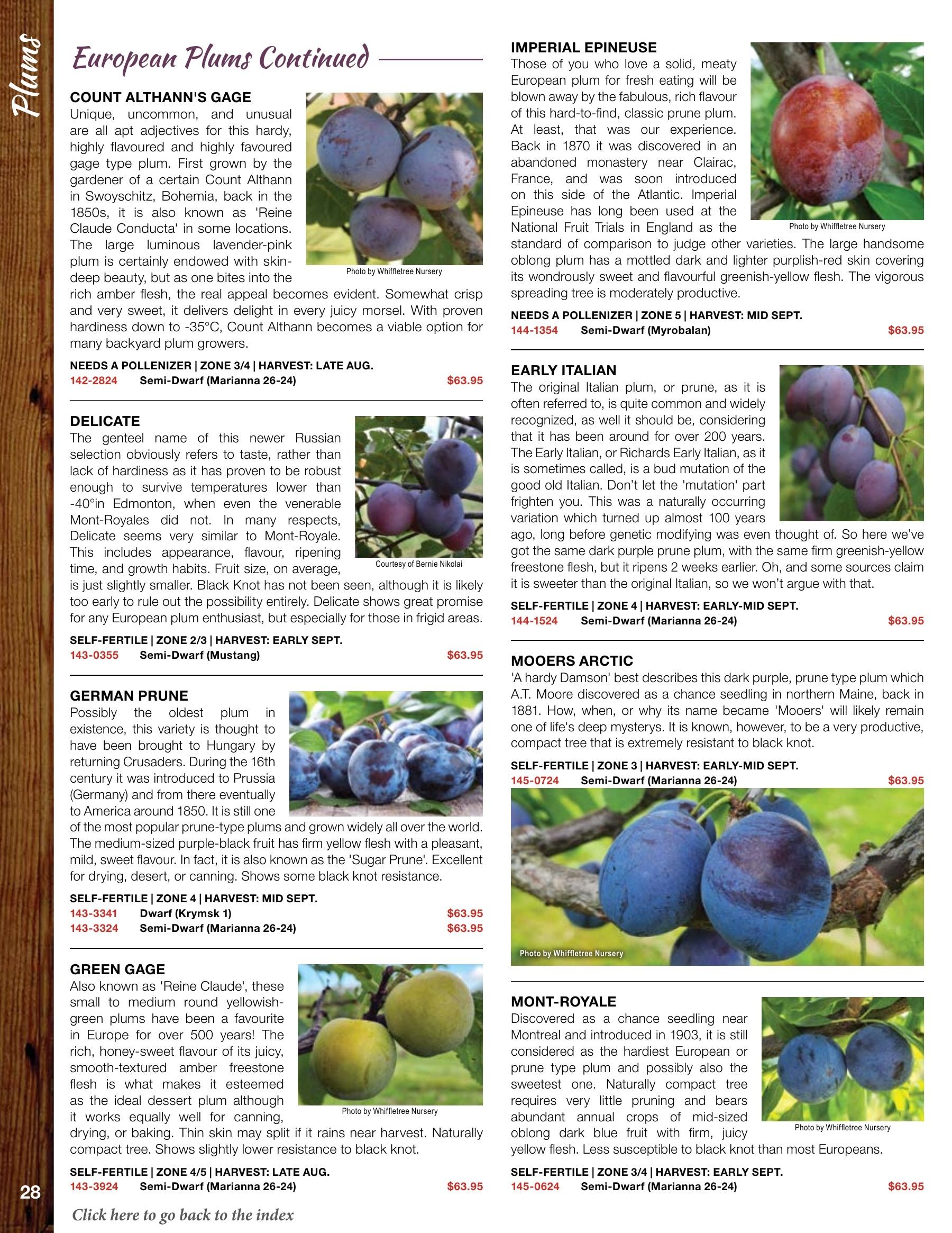 Whiffletree Farm & Nursery Annual Catalog Flyer January 1 - December 31, 2026