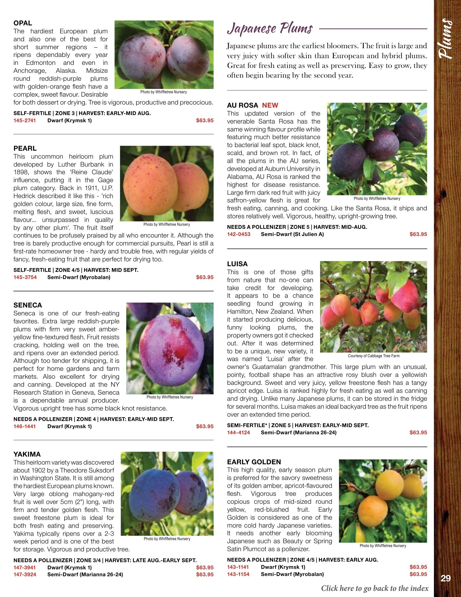 Whiffletree Farm & Nursery Annual Catalog Flyer January 1 - December 31, 2026