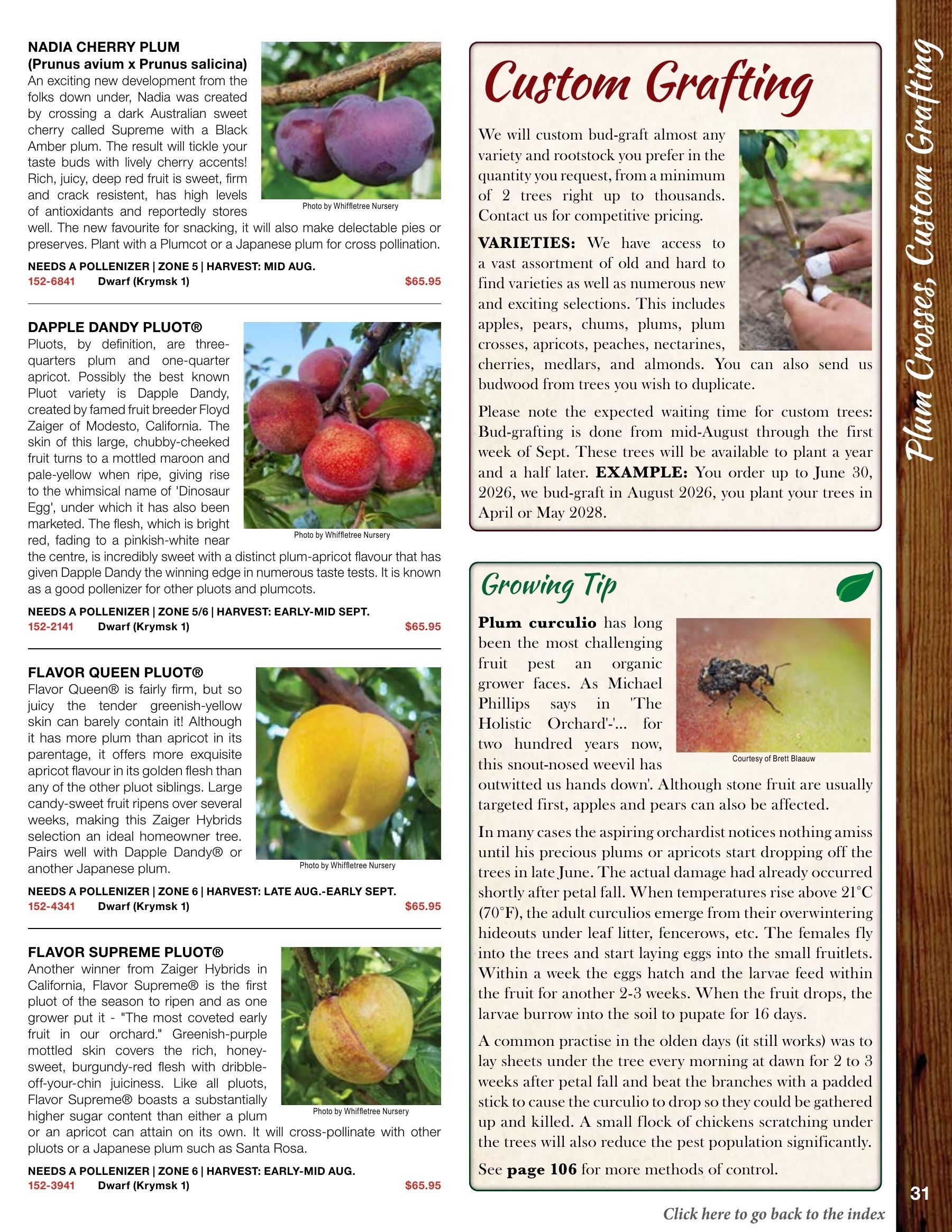 Whiffletree Farm & Nursery Annual Catalog Flyer January 1 - December 31, 2026