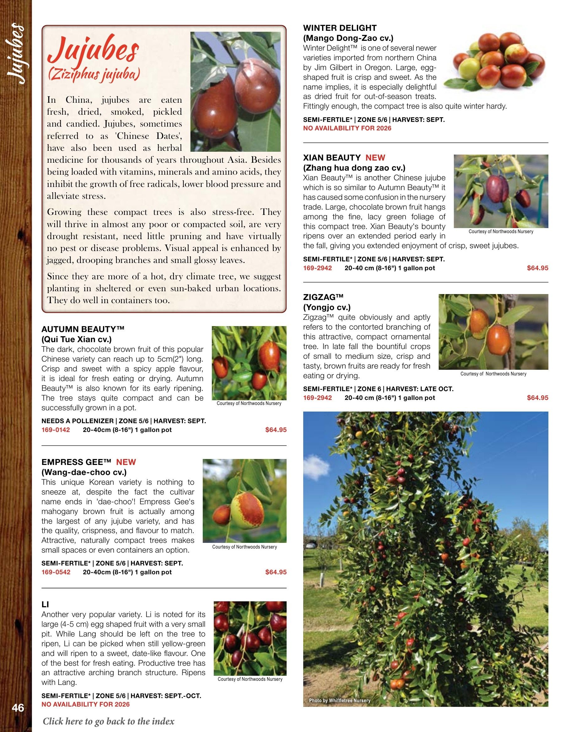 Whiffletree Farm & Nursery Annual Catalog Flyer January 1 - December 31, 2026