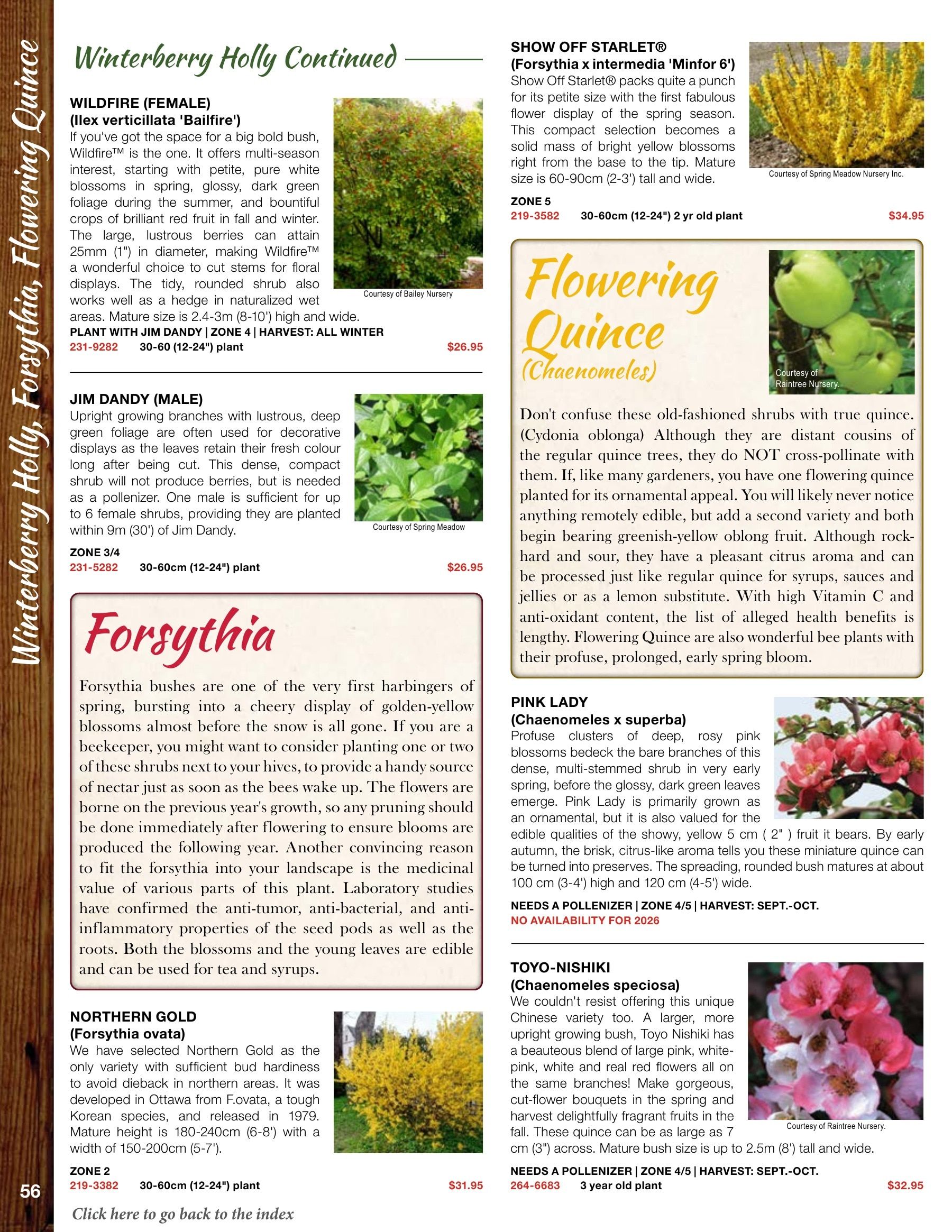 Whiffletree Farm & Nursery Annual Catalog Flyer January 1 - December 31, 2026