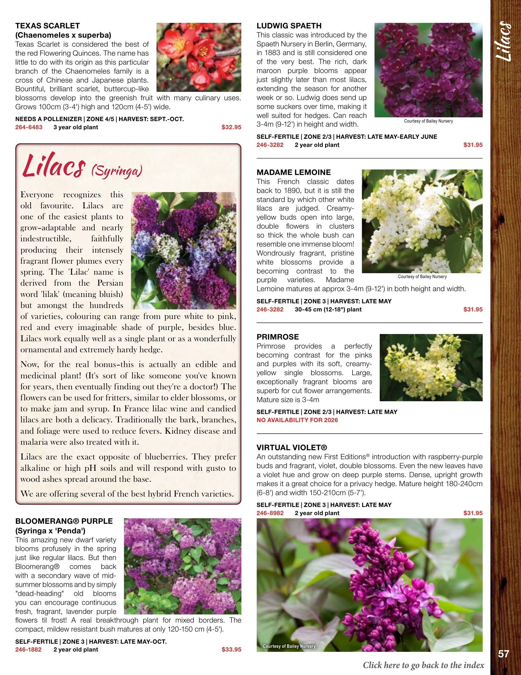 Whiffletree Farm & Nursery Annual Catalog Flyer January 1 - December 31, 2026