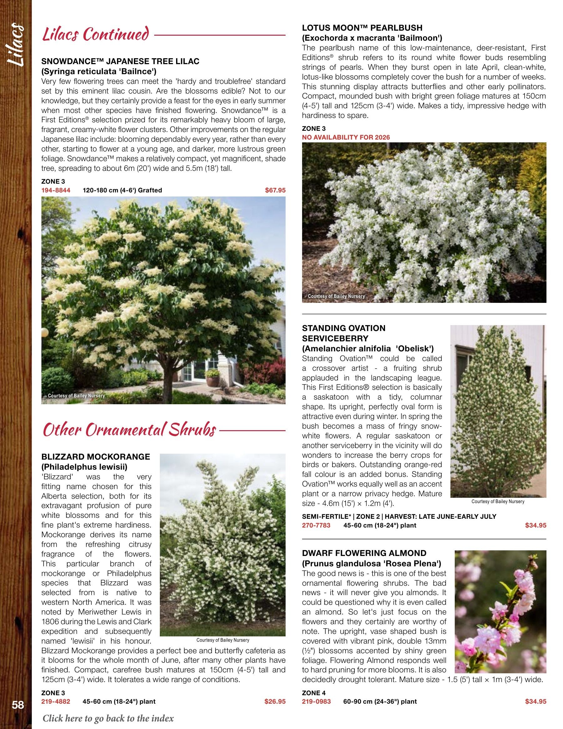 Whiffletree Farm & Nursery Annual Catalog Flyer January 1 - December 31, 2026