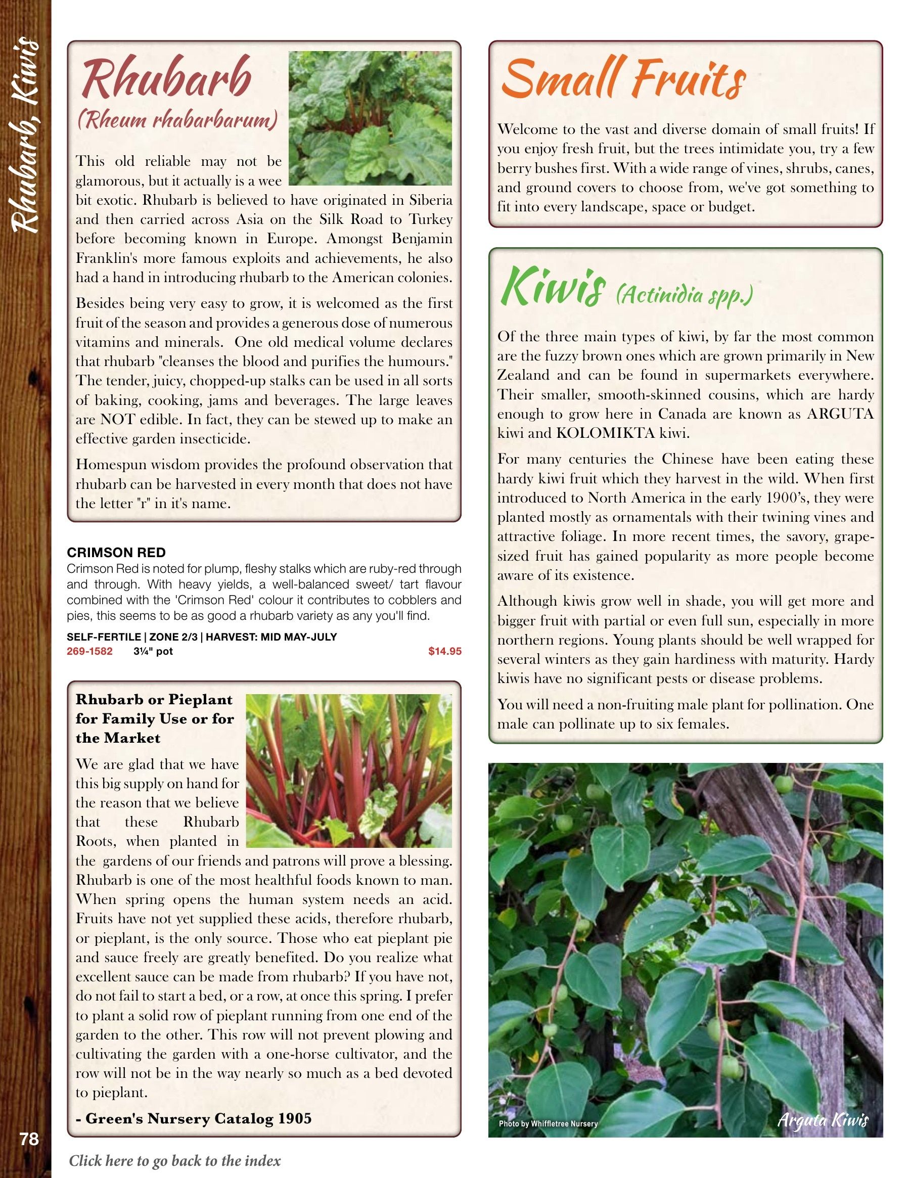 Whiffletree Farm & Nursery Annual Catalog Flyer January 1 - December 31, 2026