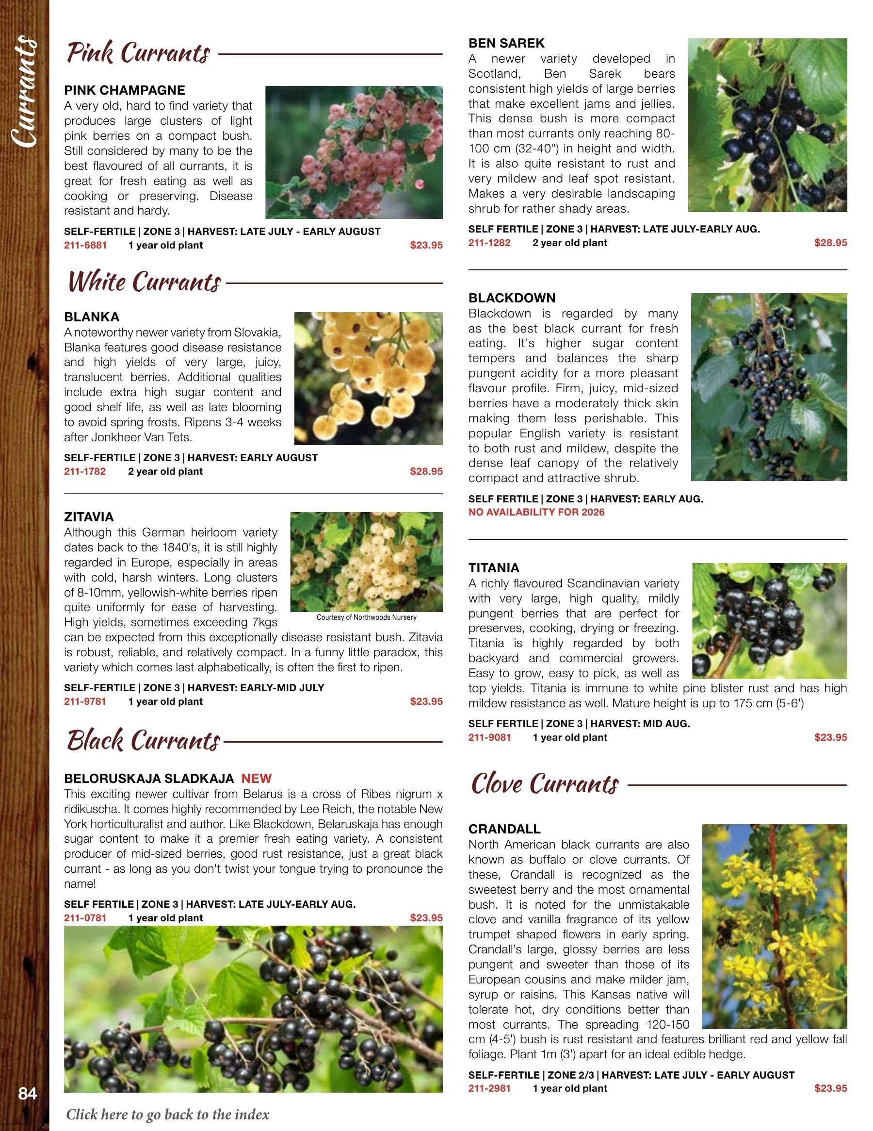 Whiffletree Farm & Nursery Annual Catalog Flyer January 1 - December 31, 2026