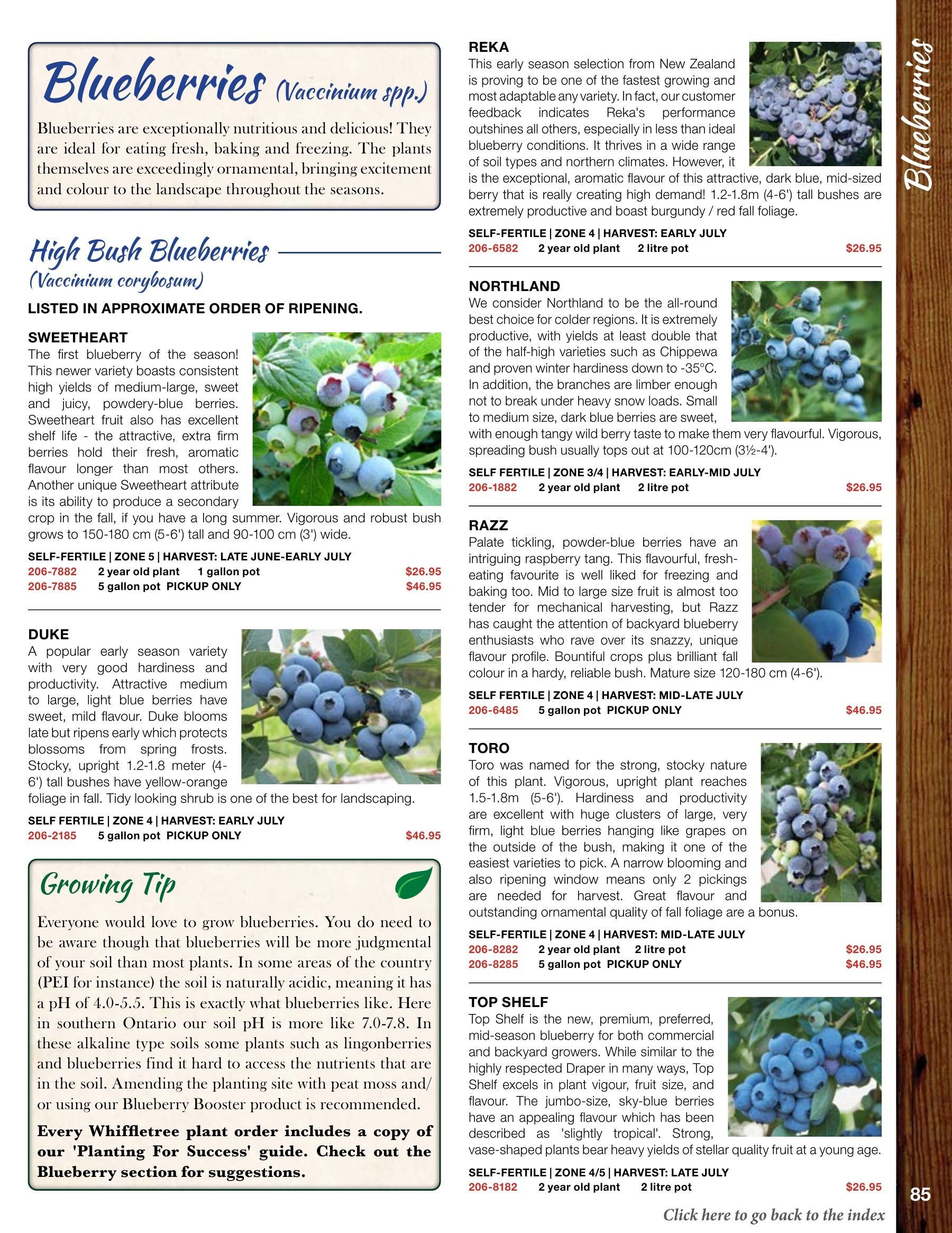 Whiffletree Farm & Nursery Annual Catalog Flyer January 1 - December 31, 2026
