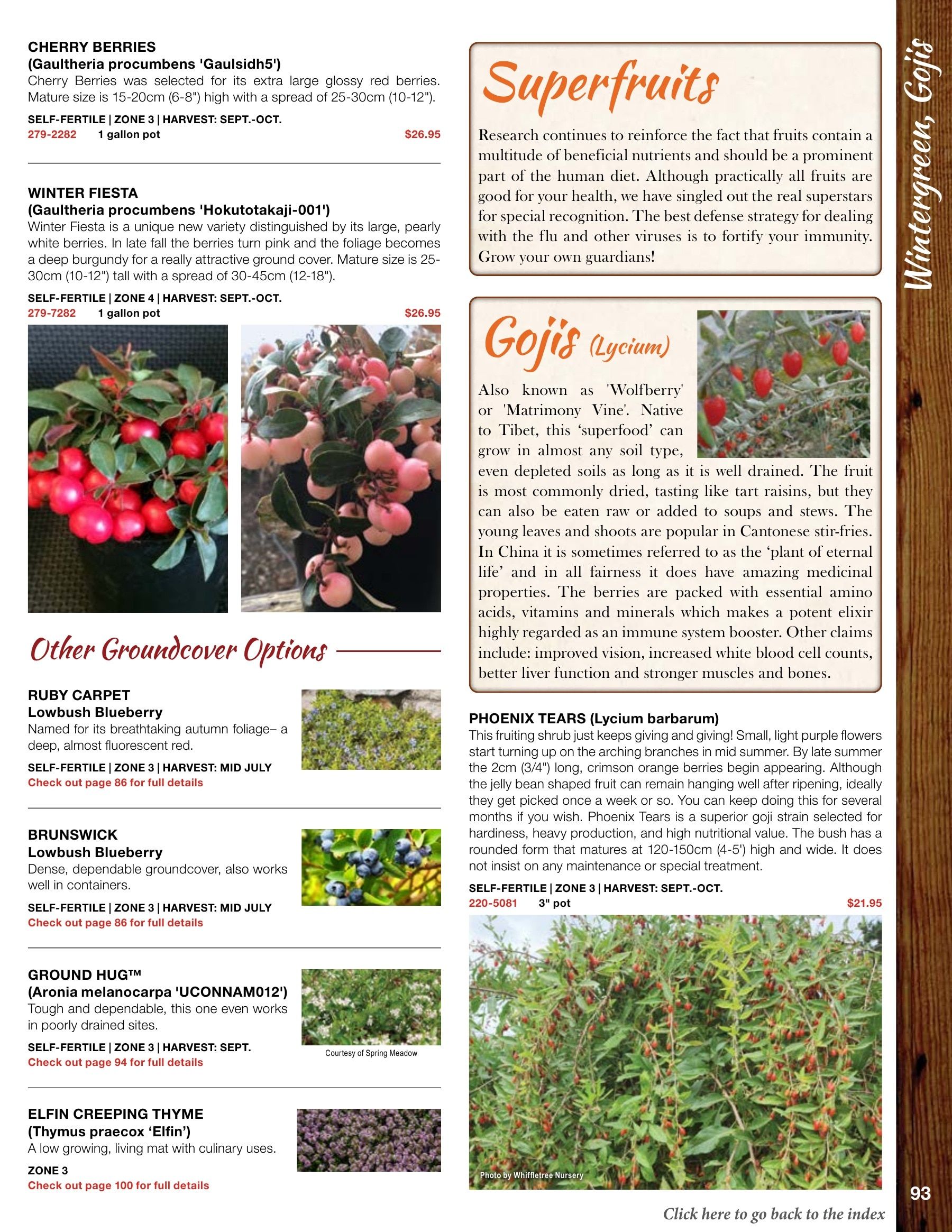 Whiffletree Farm & Nursery Annual Catalog Flyer January 1 - December 31, 2026