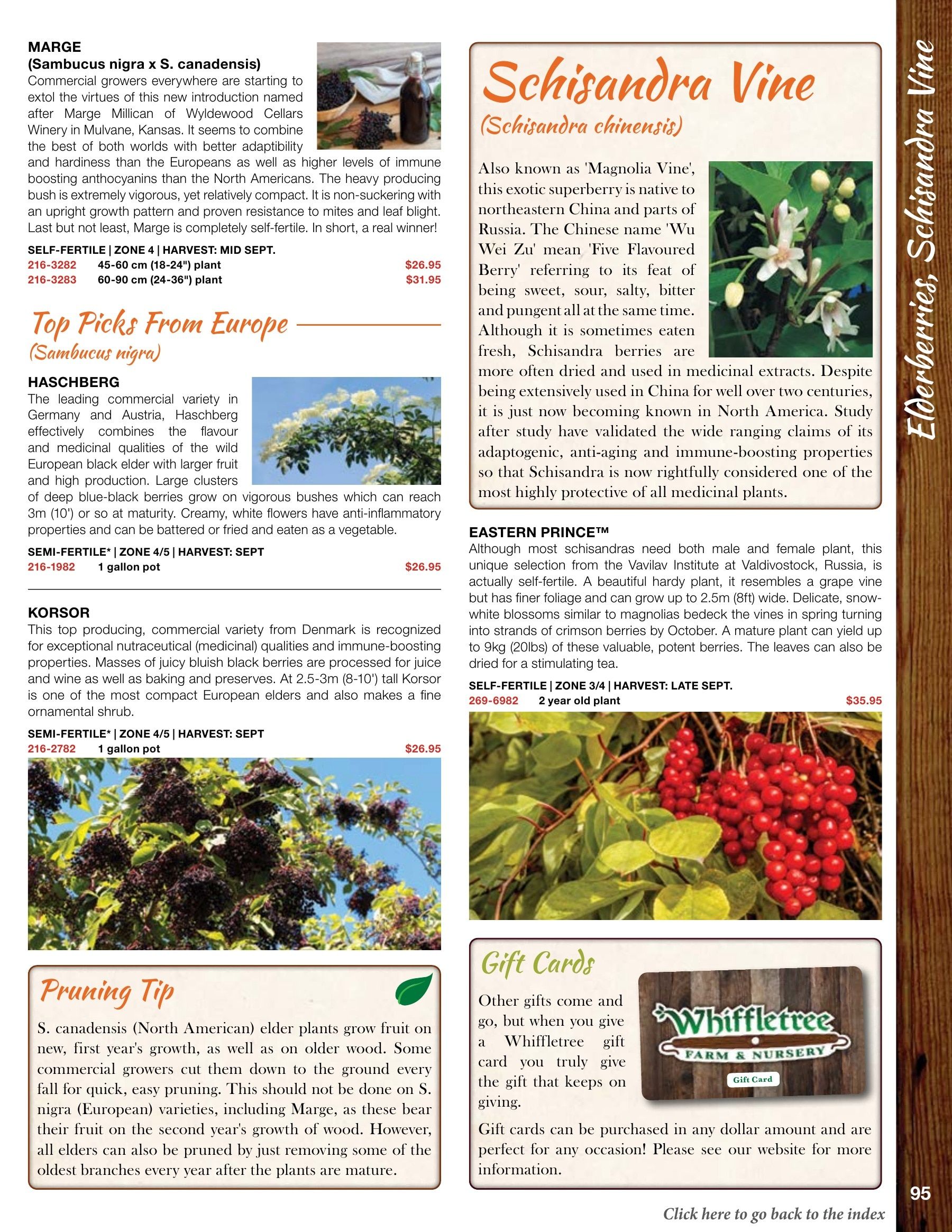 Whiffletree Farm & Nursery Annual Catalog Flyer January 1 - December 31, 2026