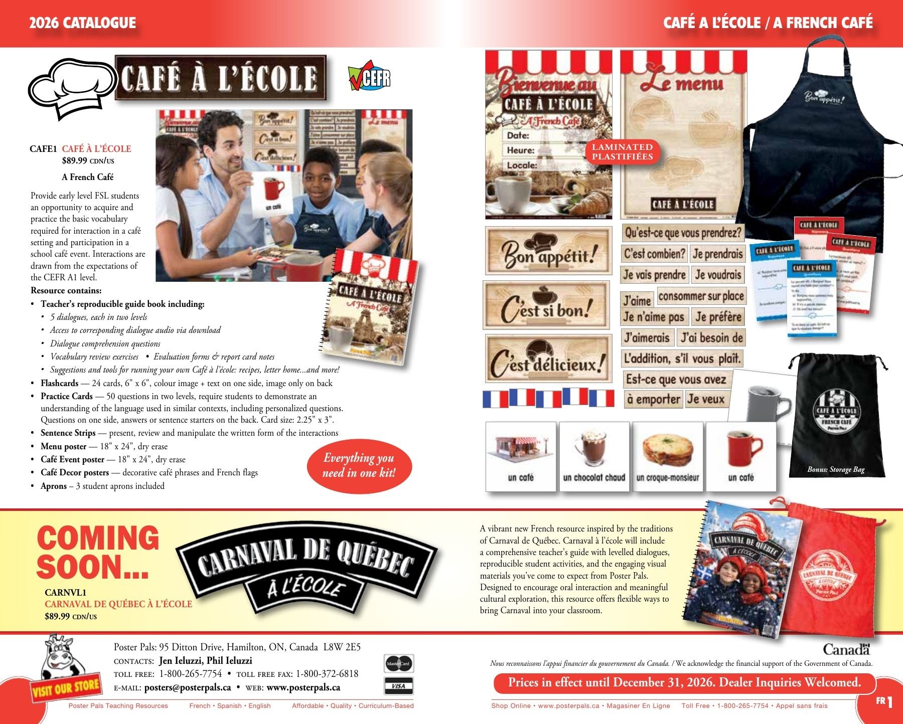 Poster Pals Annual Catalog Flyer January 1 - December 31, 2026