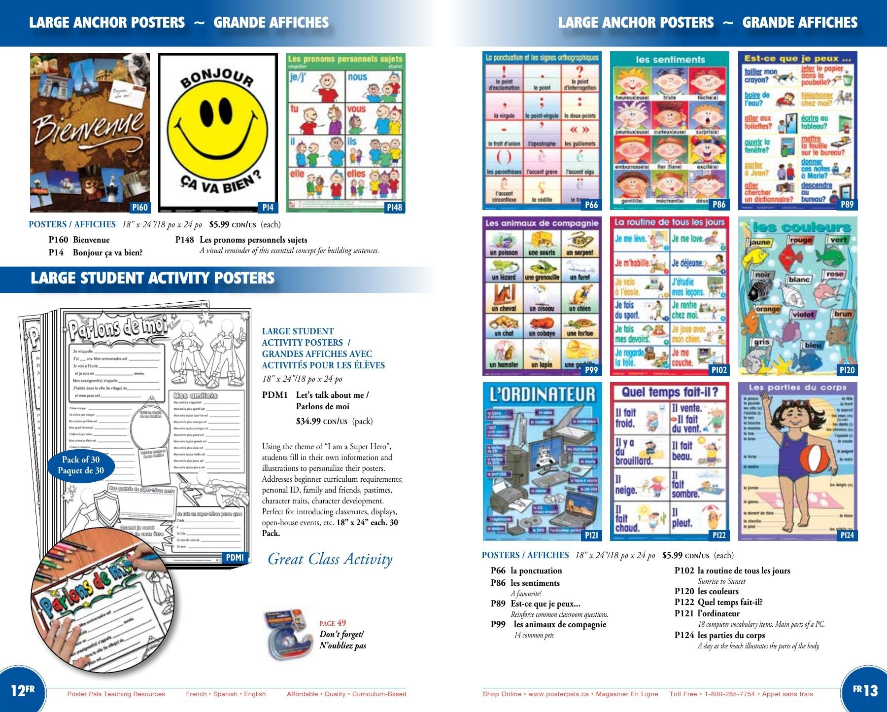 Poster Pals Annual Catalog Flyer January 1 - December 31, 2026