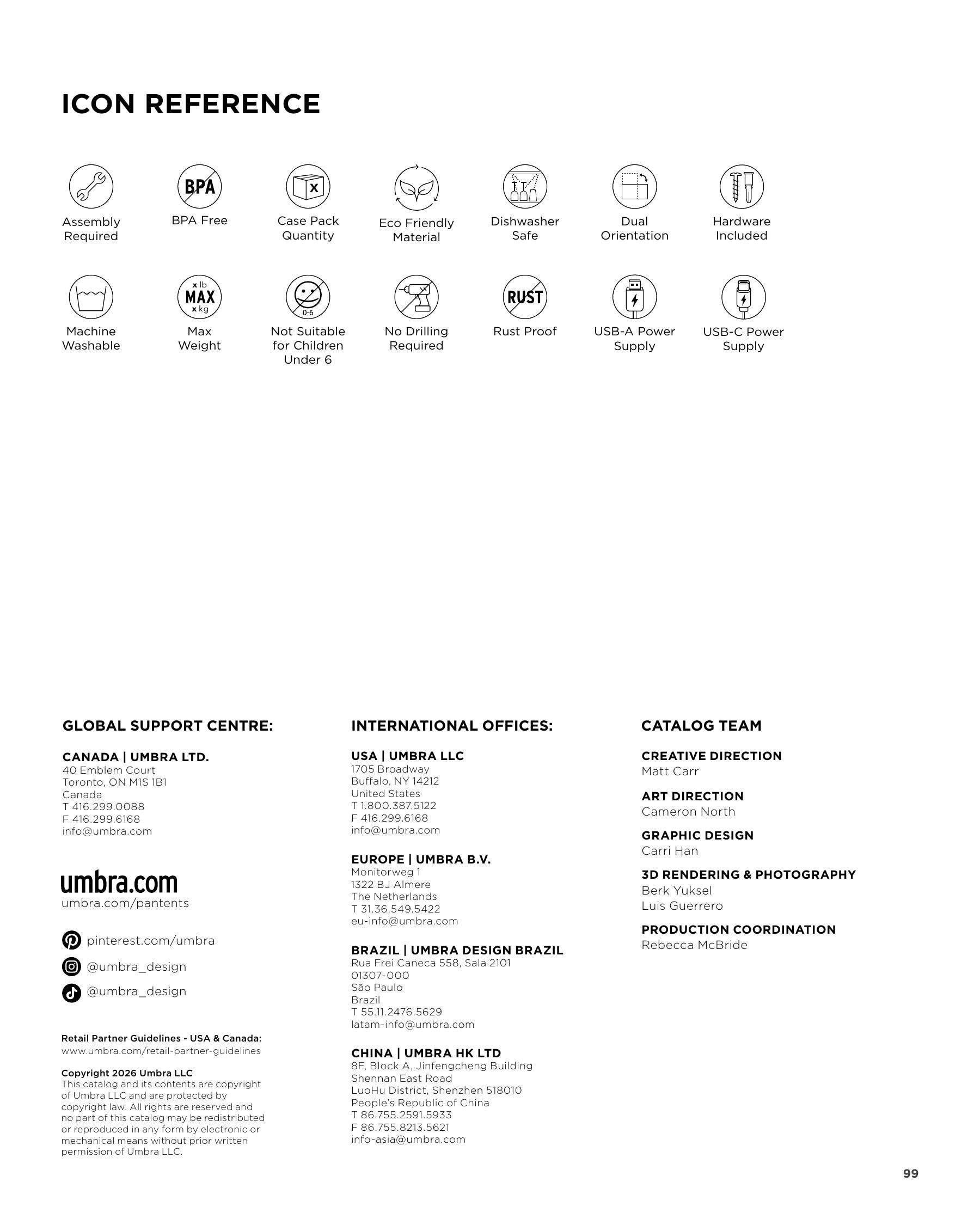 Umbra Annual Catalog Flyer January 1 - December 31, 2026