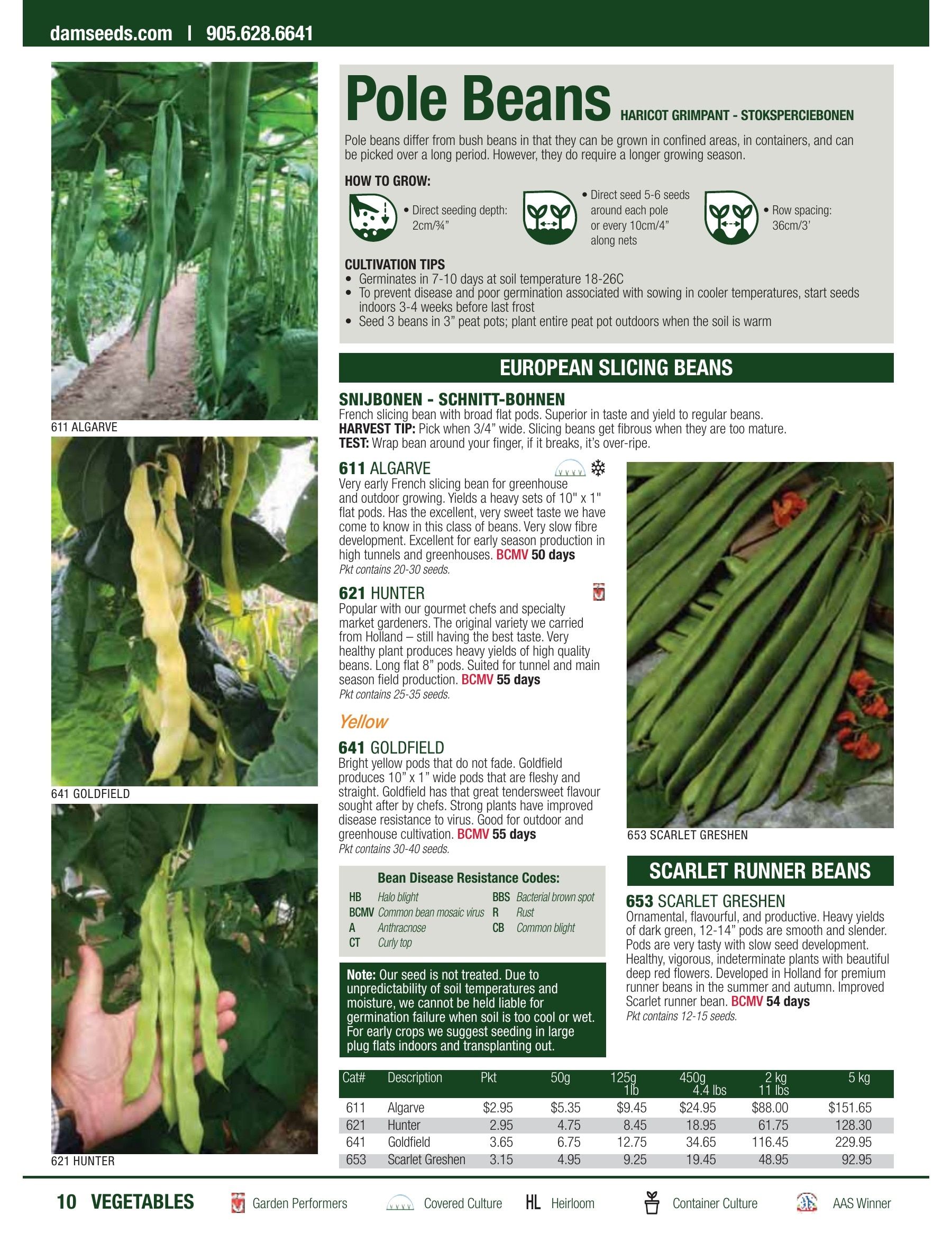 William Dam Seeds Annual Catalog Flyer January 1 - October 31, 2026