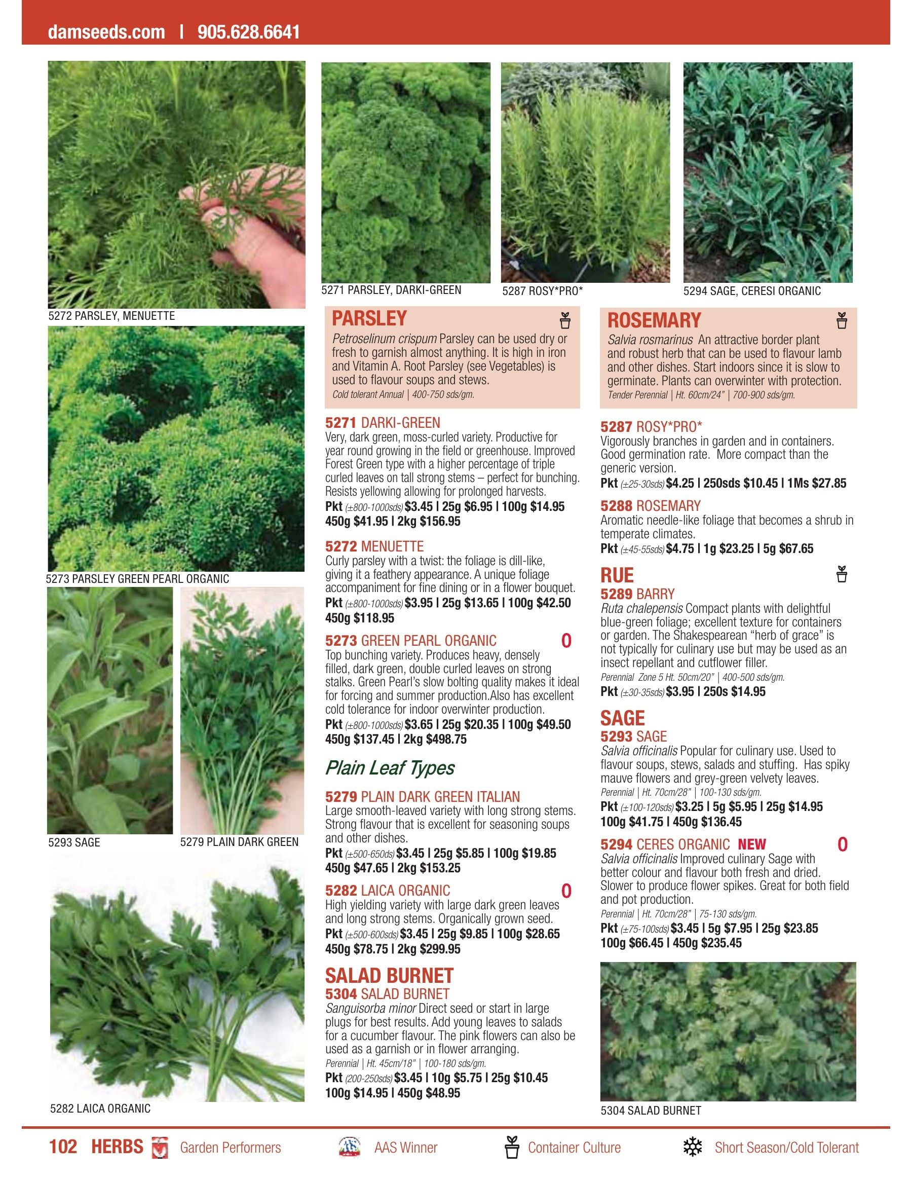 William Dam Seeds Annual Catalog Flyer January 1 - October 31, 2026