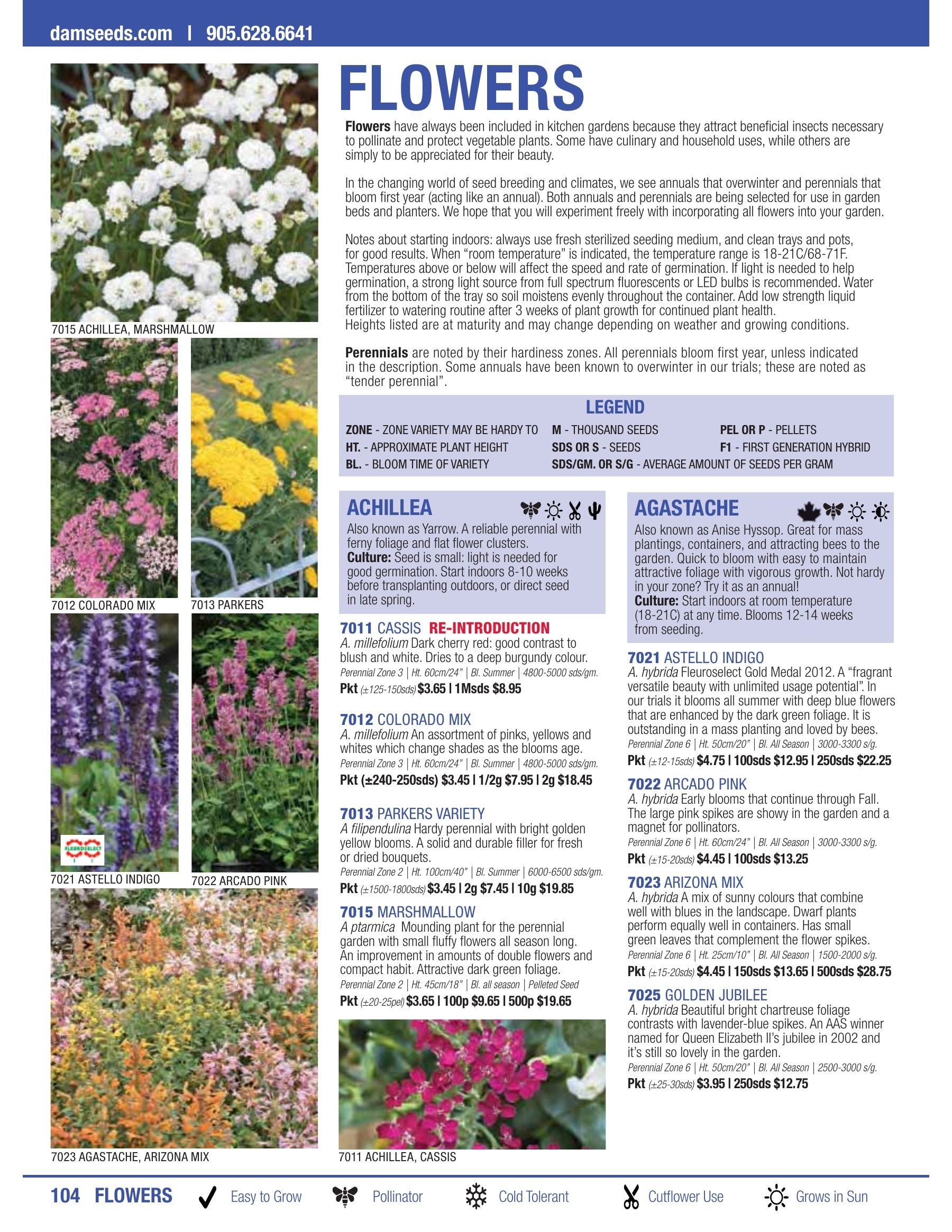 William Dam Seeds Annual Catalog Flyer January 1 - October 31, 2026
