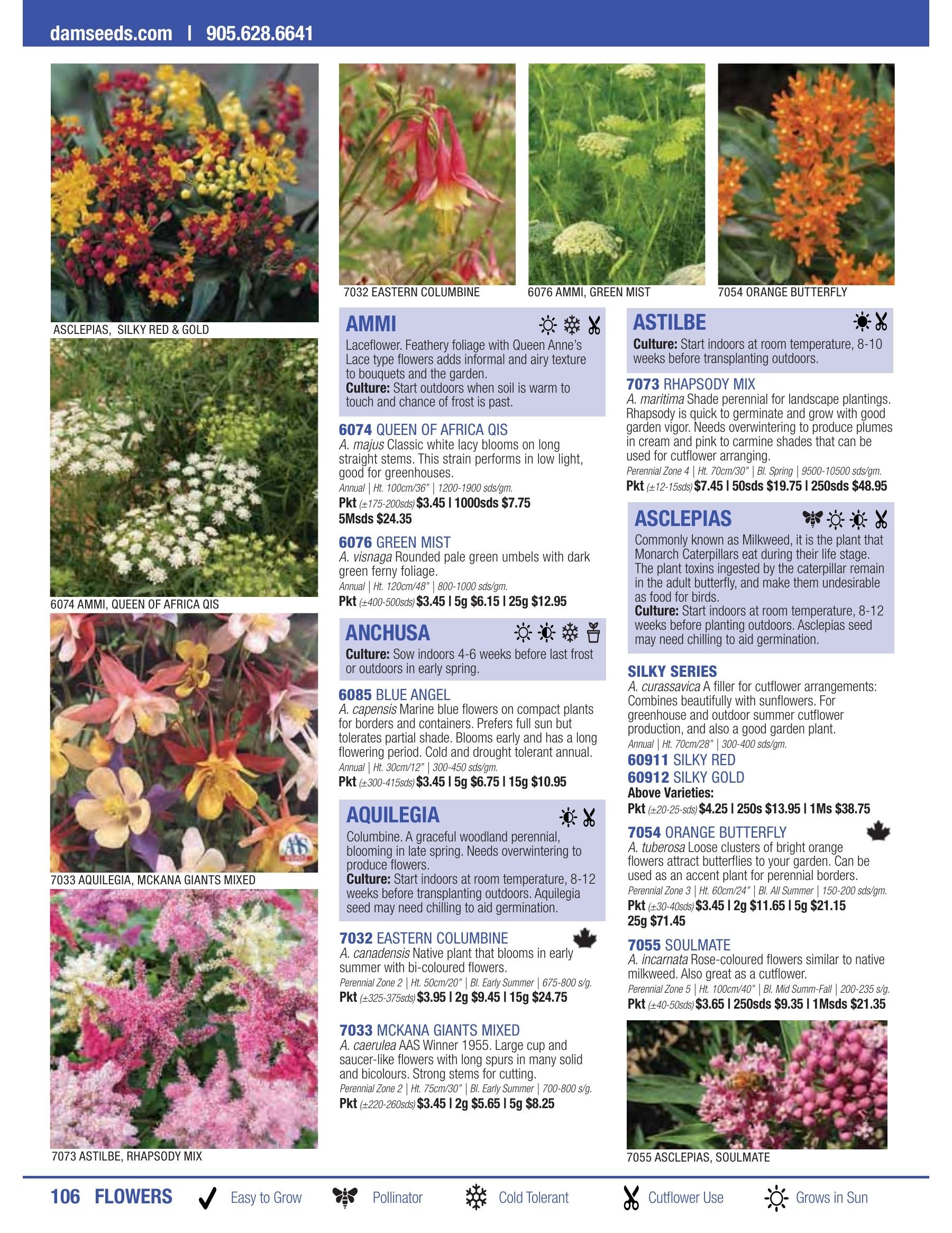 William Dam Seeds Annual Catalog Flyer January 1 - October 31, 2026
