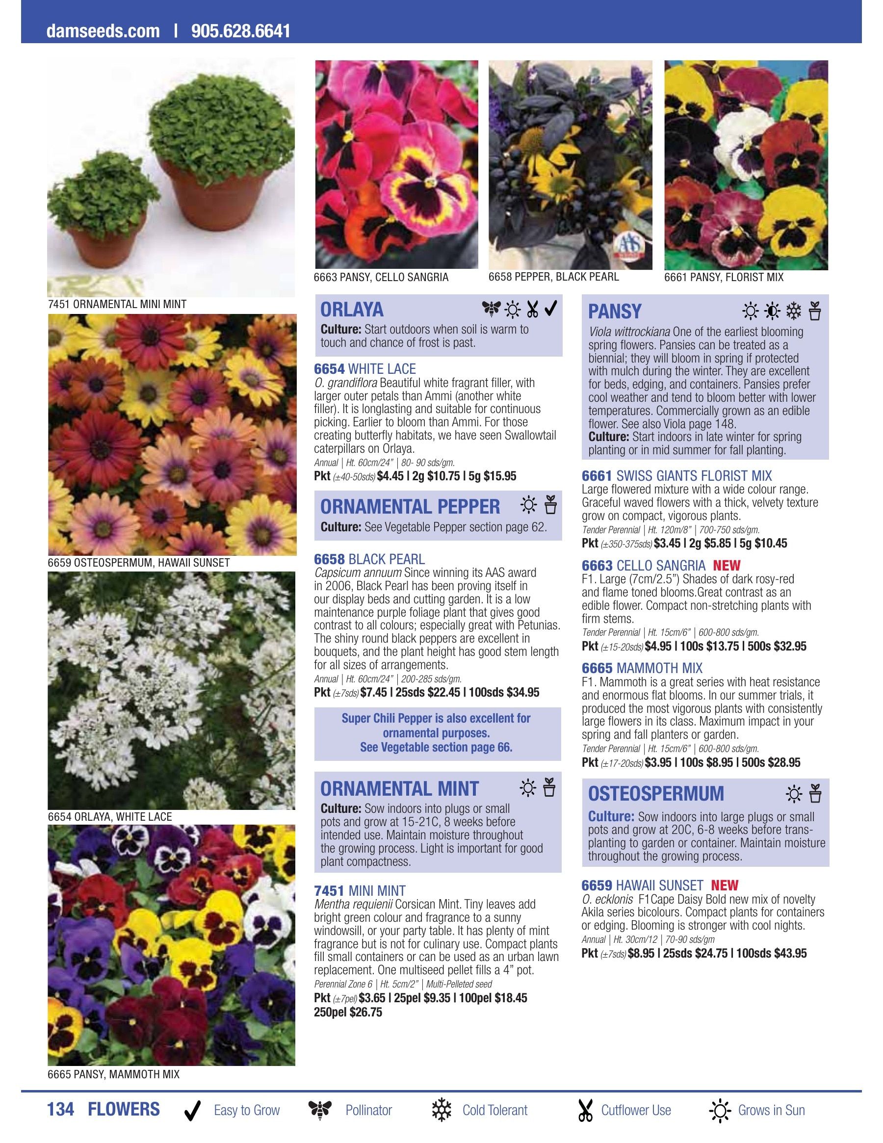 William Dam Seeds Annual Catalog Flyer January 1 - October 31, 2026