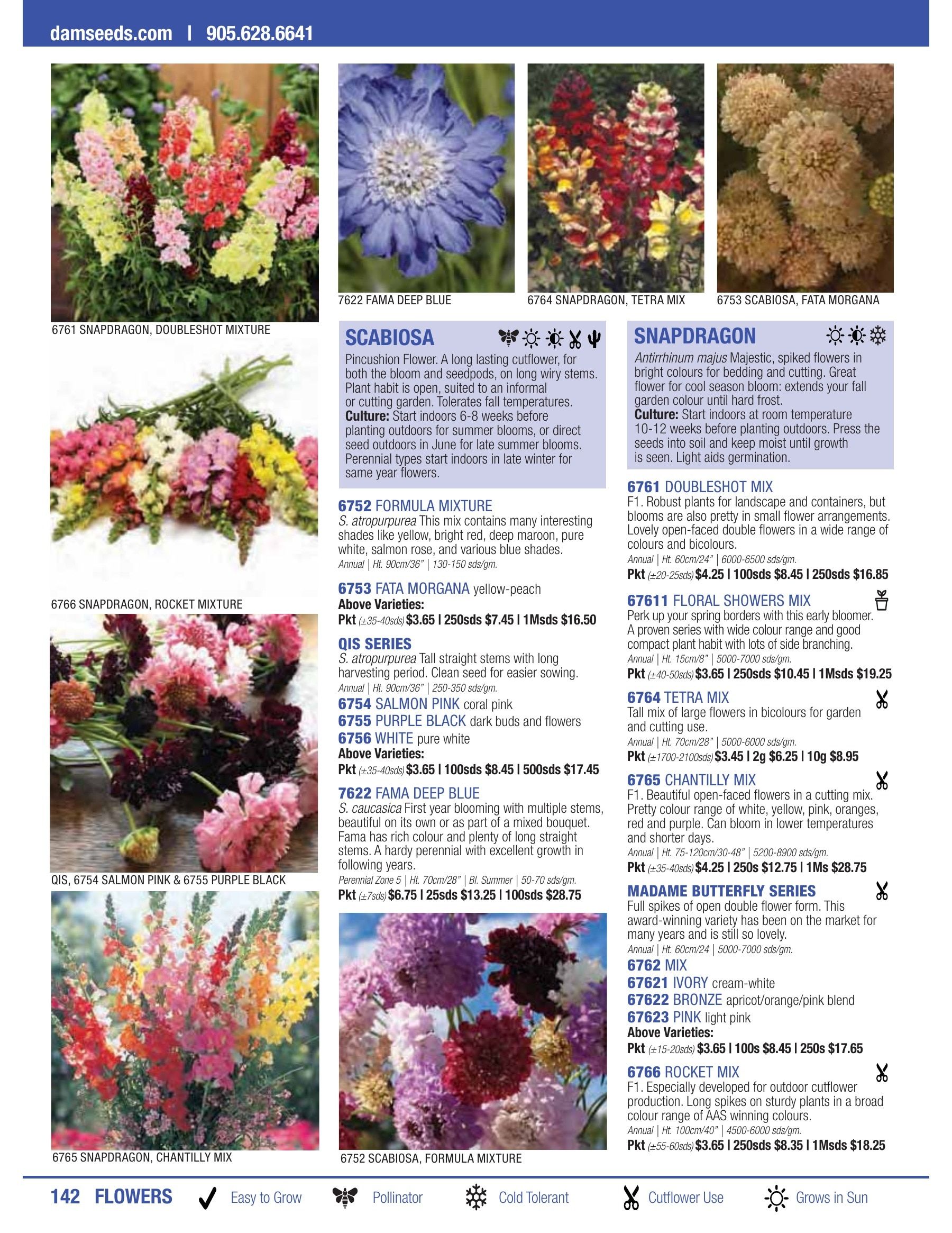 William Dam Seeds Annual Catalog Flyer January 1 - October 31, 2026