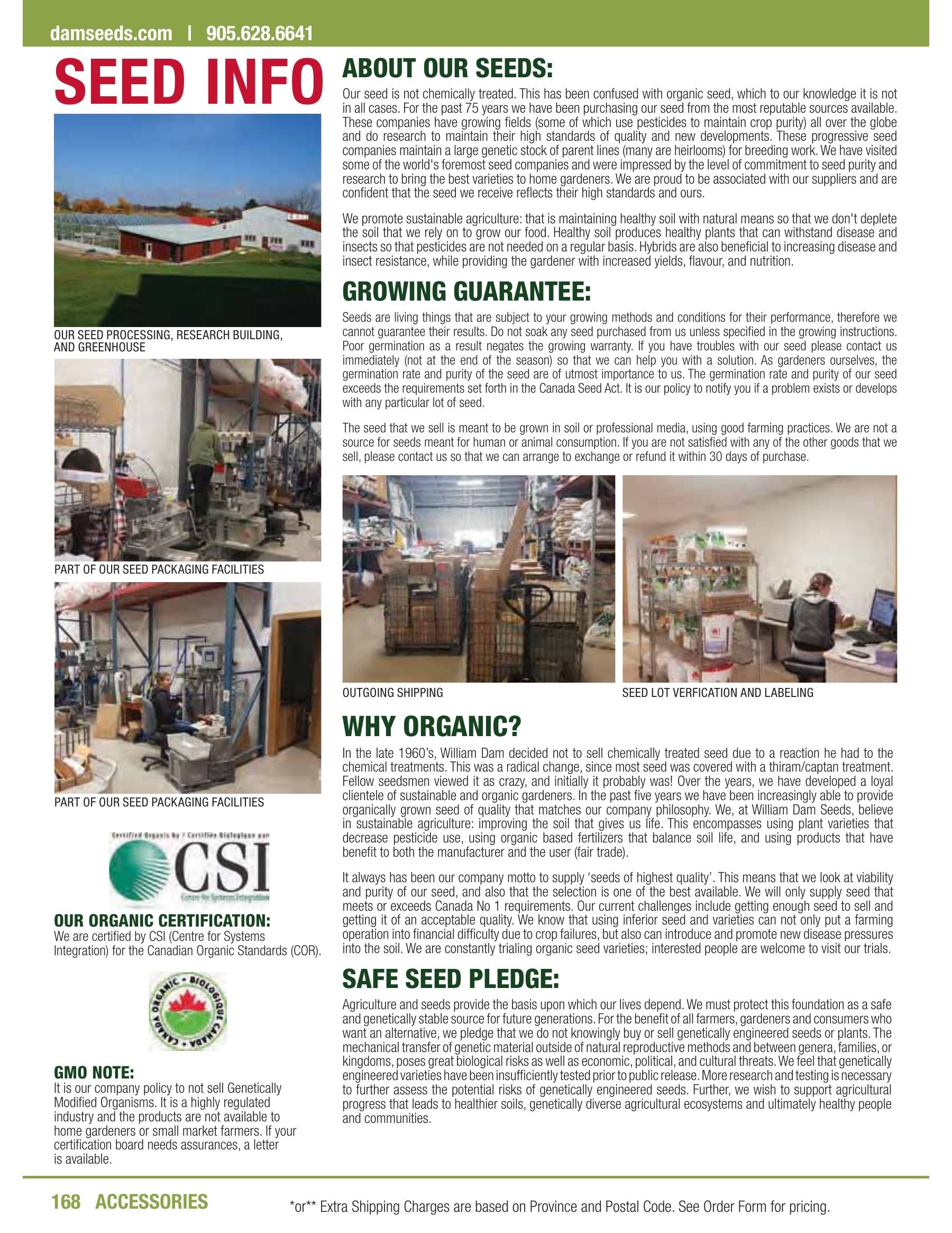 William Dam Seeds Annual Catalog Flyer January 1 - October 31, 2026