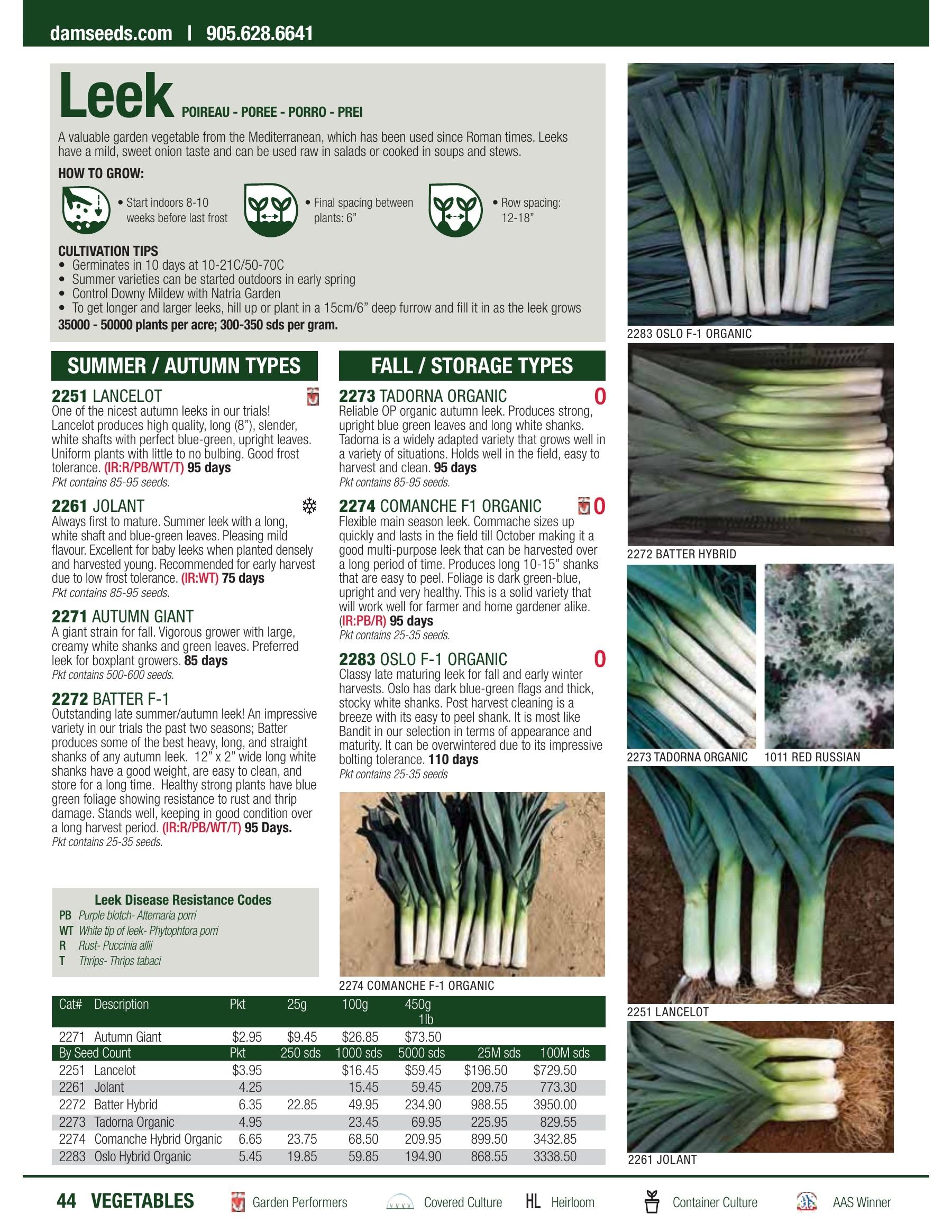 William Dam Seeds Annual Catalog Flyer January 1 - October 31, 2026