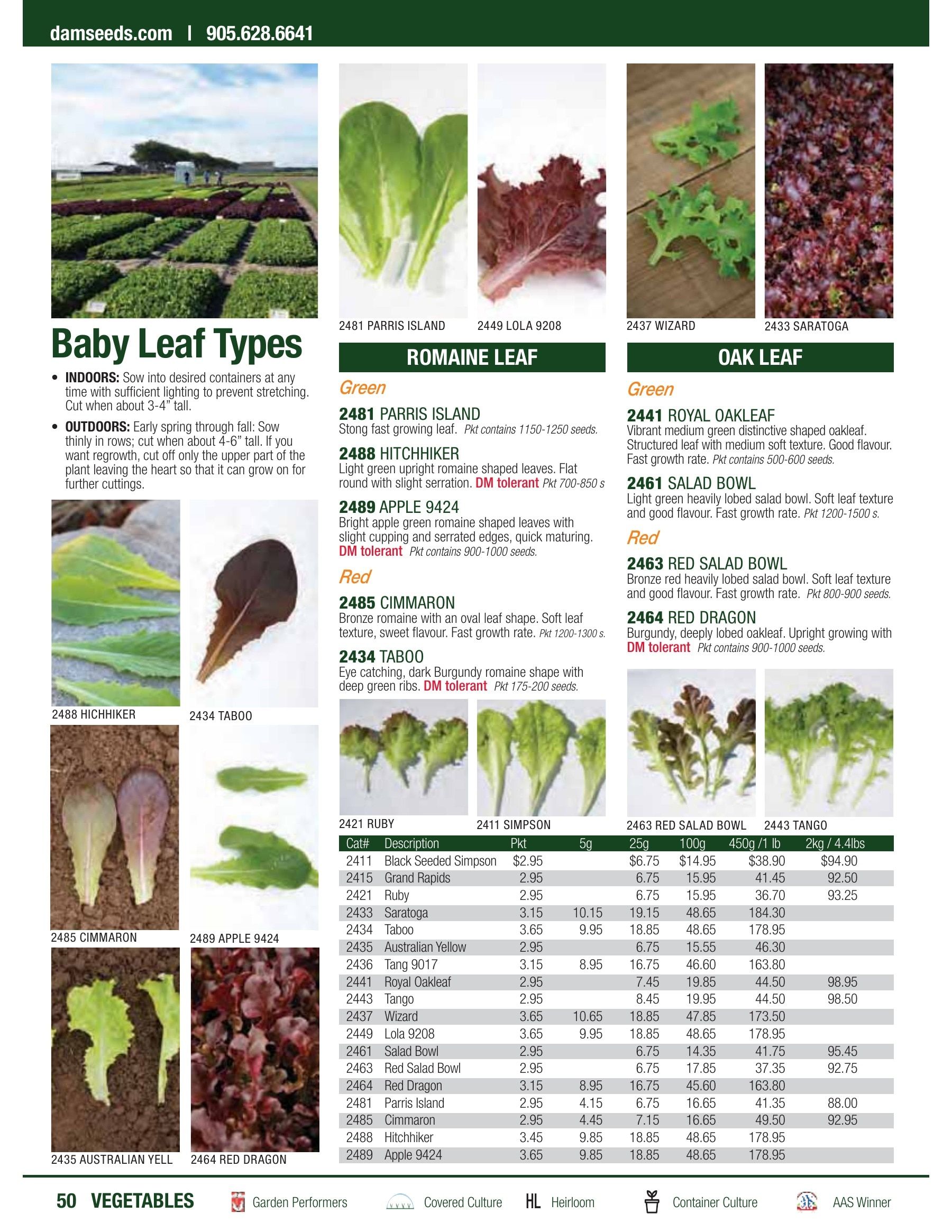 William Dam Seeds Annual Catalog Flyer January 1 - October 31, 2026