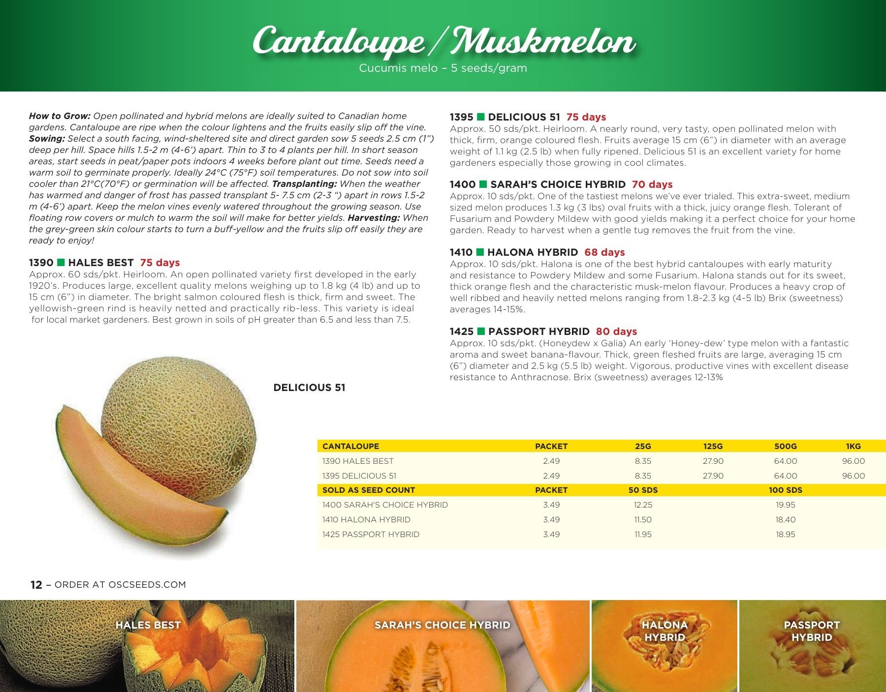 OSC Seeds Annual Catalog Flyer January 1 - December 31, 2026