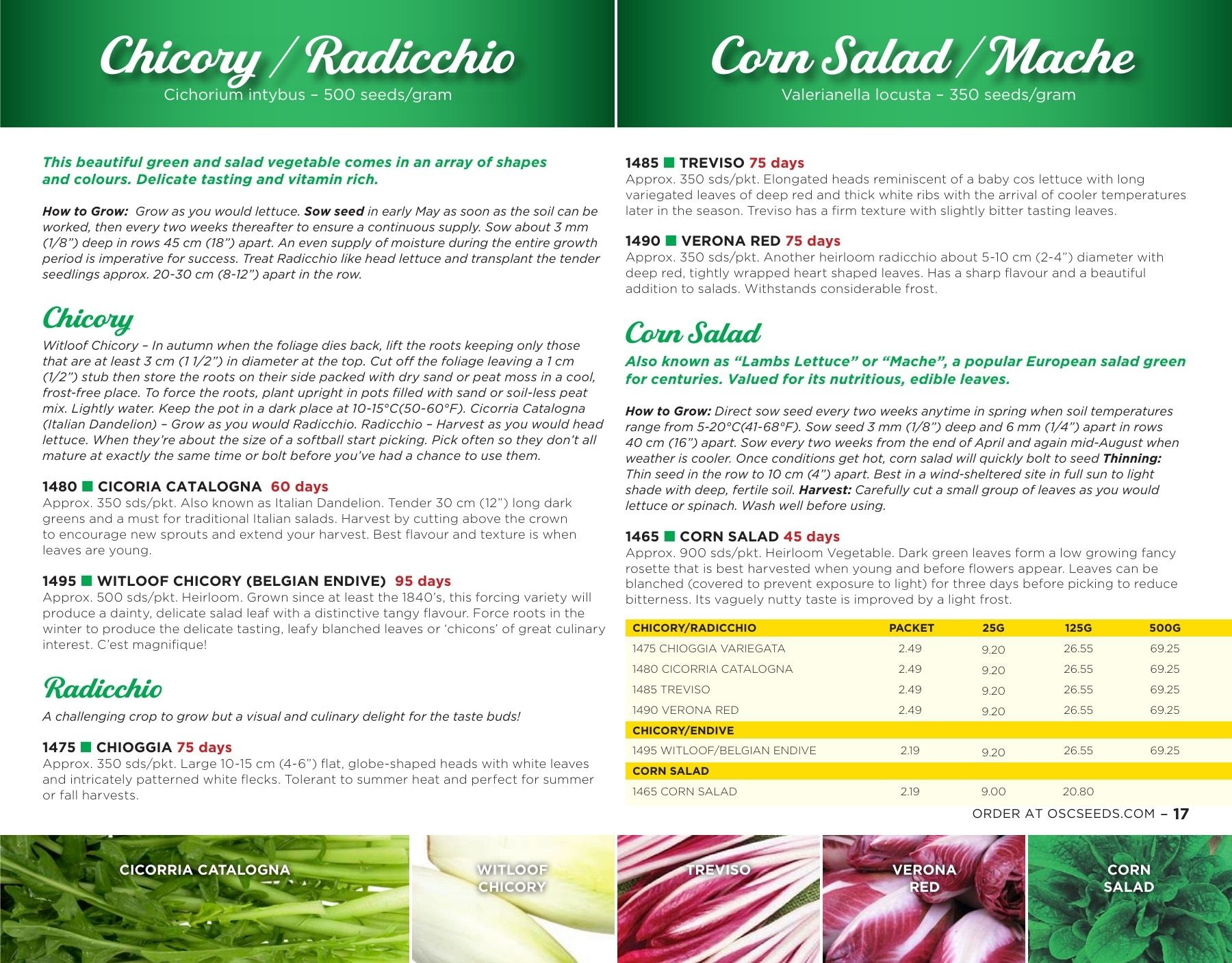 OSC Seeds Annual Catalog Flyer January 1 - December 31, 2026